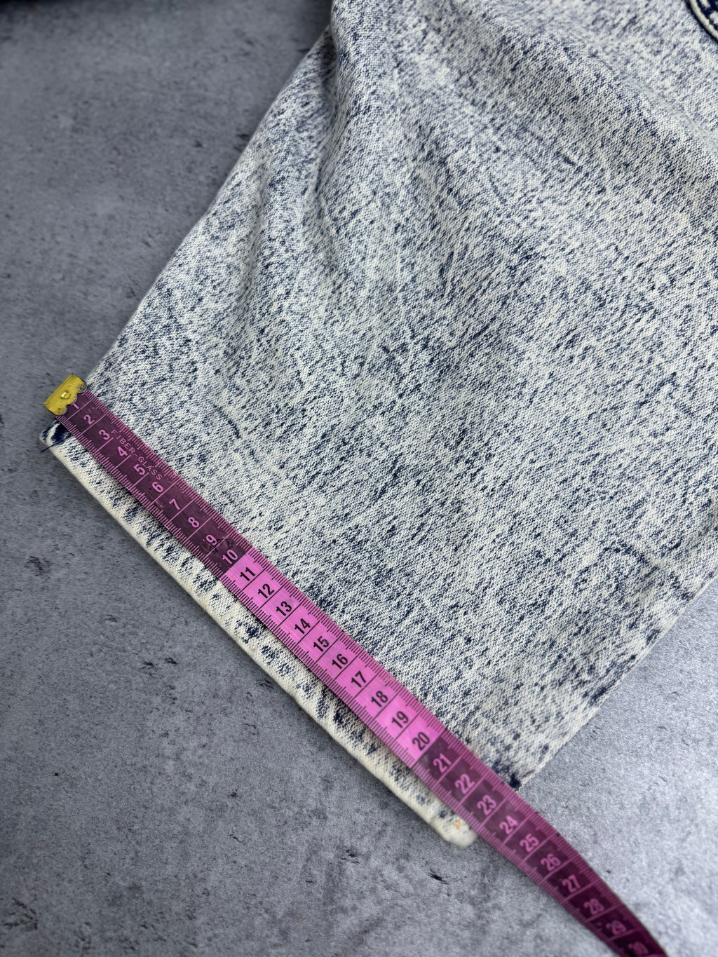 New York International Sportswear Baggy Jorts Spodenki Jeansowe 90s