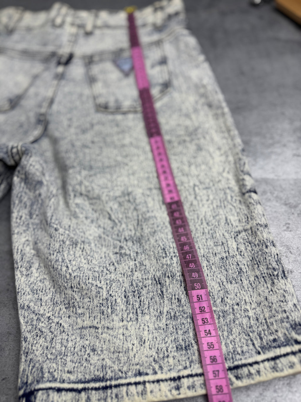 New York International Sportswear Baggy Jorts Spodenki Jeansowe 90s