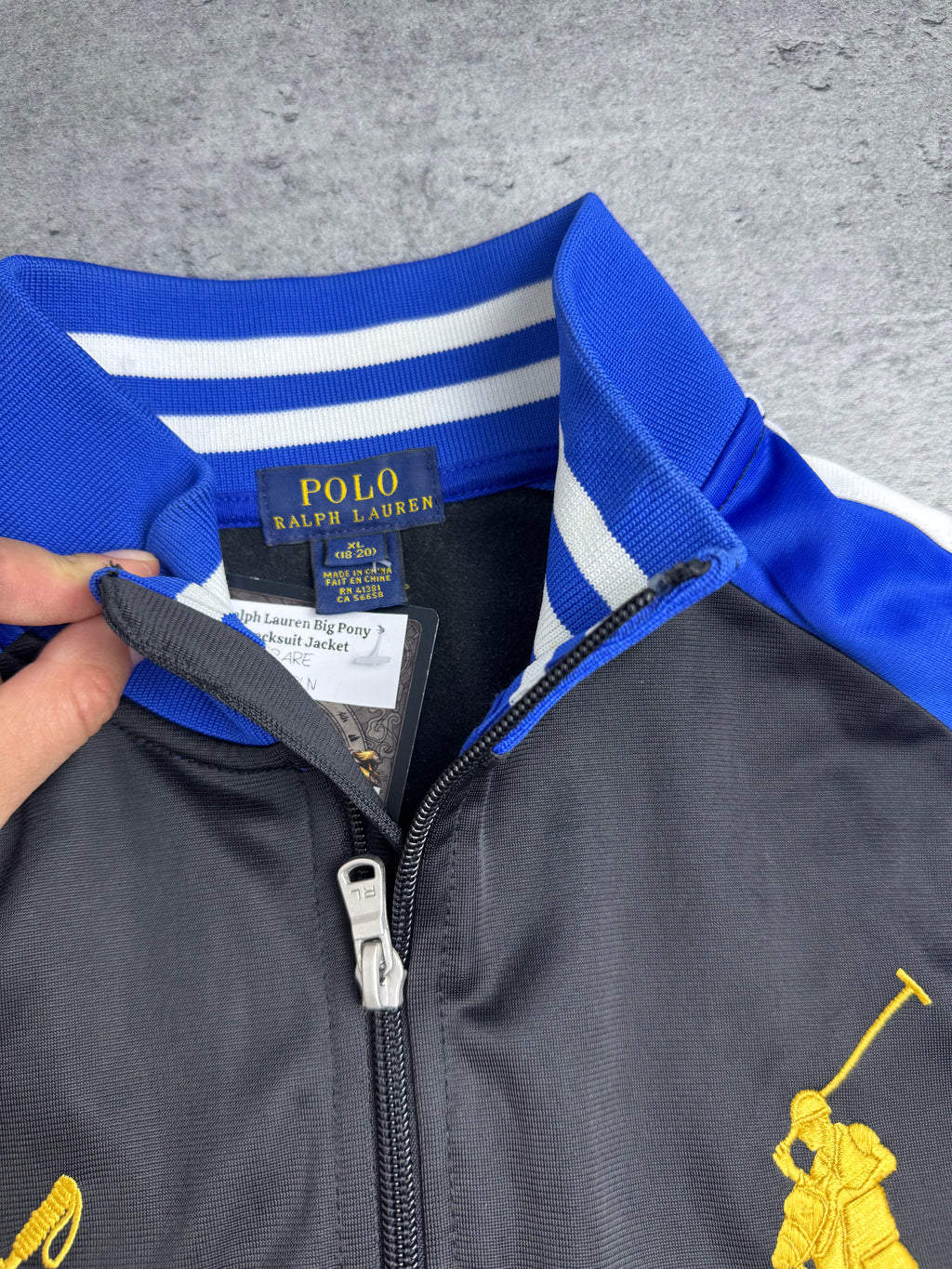 Polo by Ralph Lauren Big Pony Chief Keep Y2K Tracksuit Jacket Bluza Rozpinana