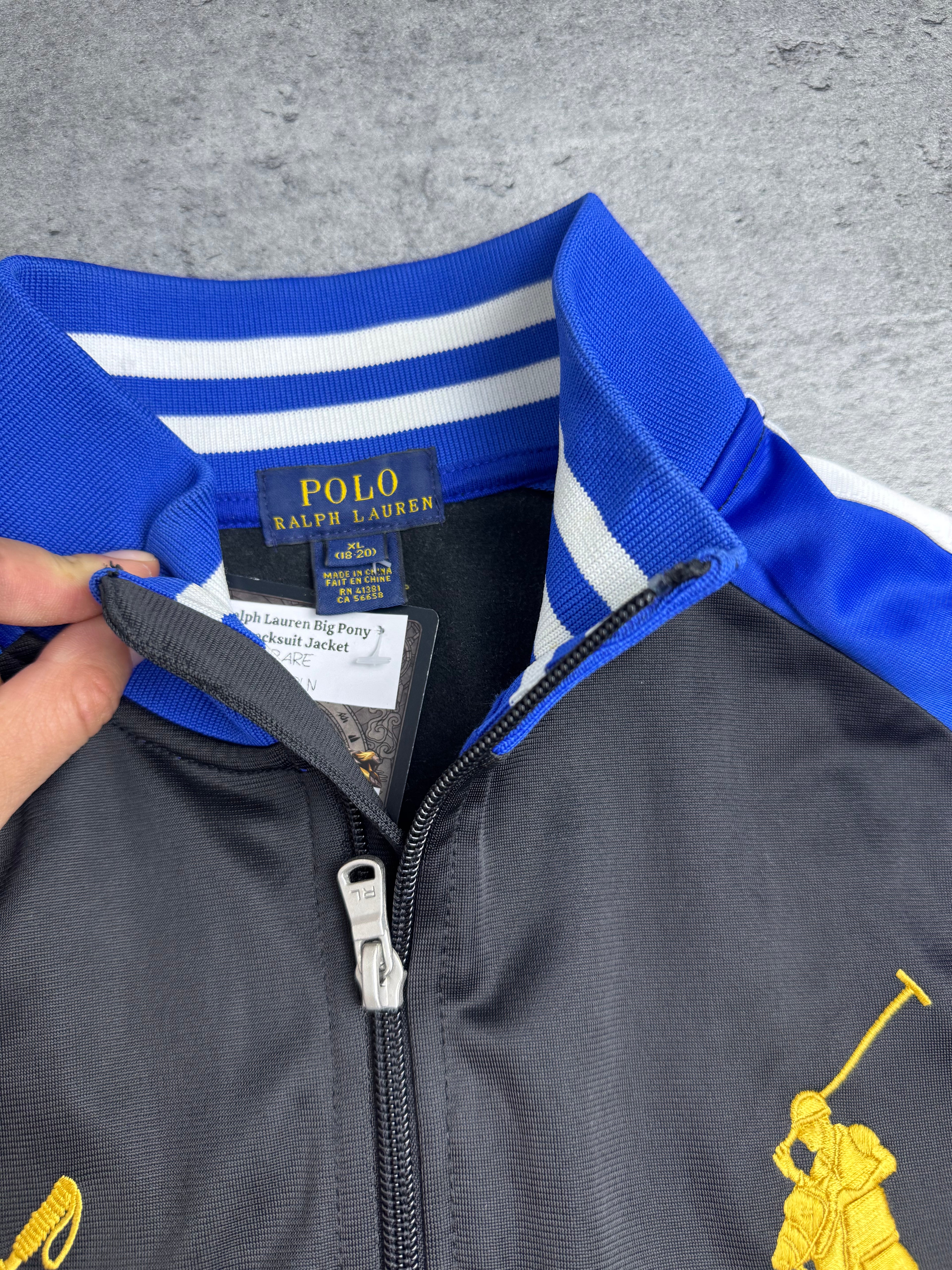 Polo by Ralph Lauren Big Pony Chief Keep Y2K Tracksuit Jacket Bluza Rozpinana