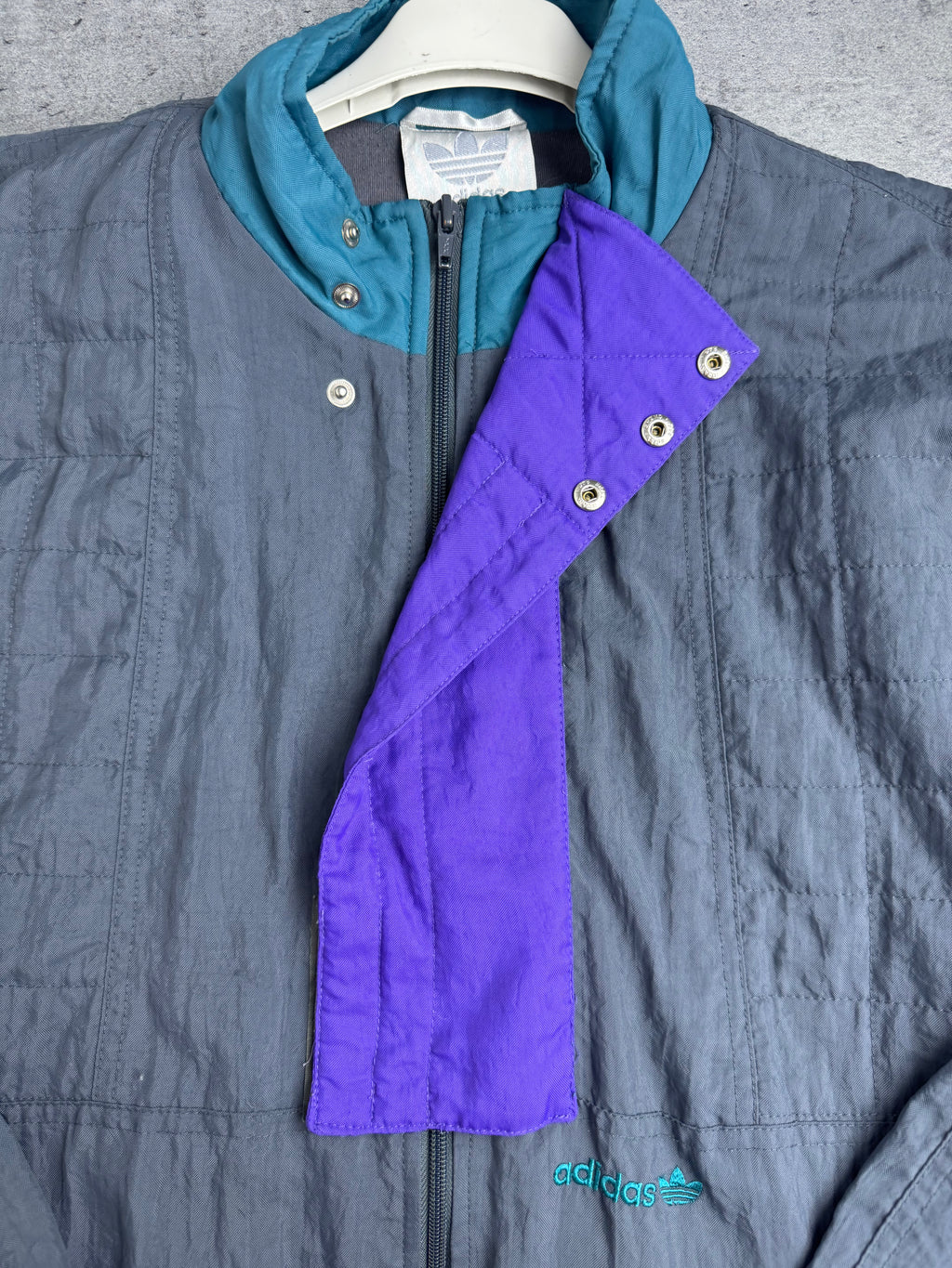 90s Kurtka Adidas Rozpinana Vintage Oldschool Retro