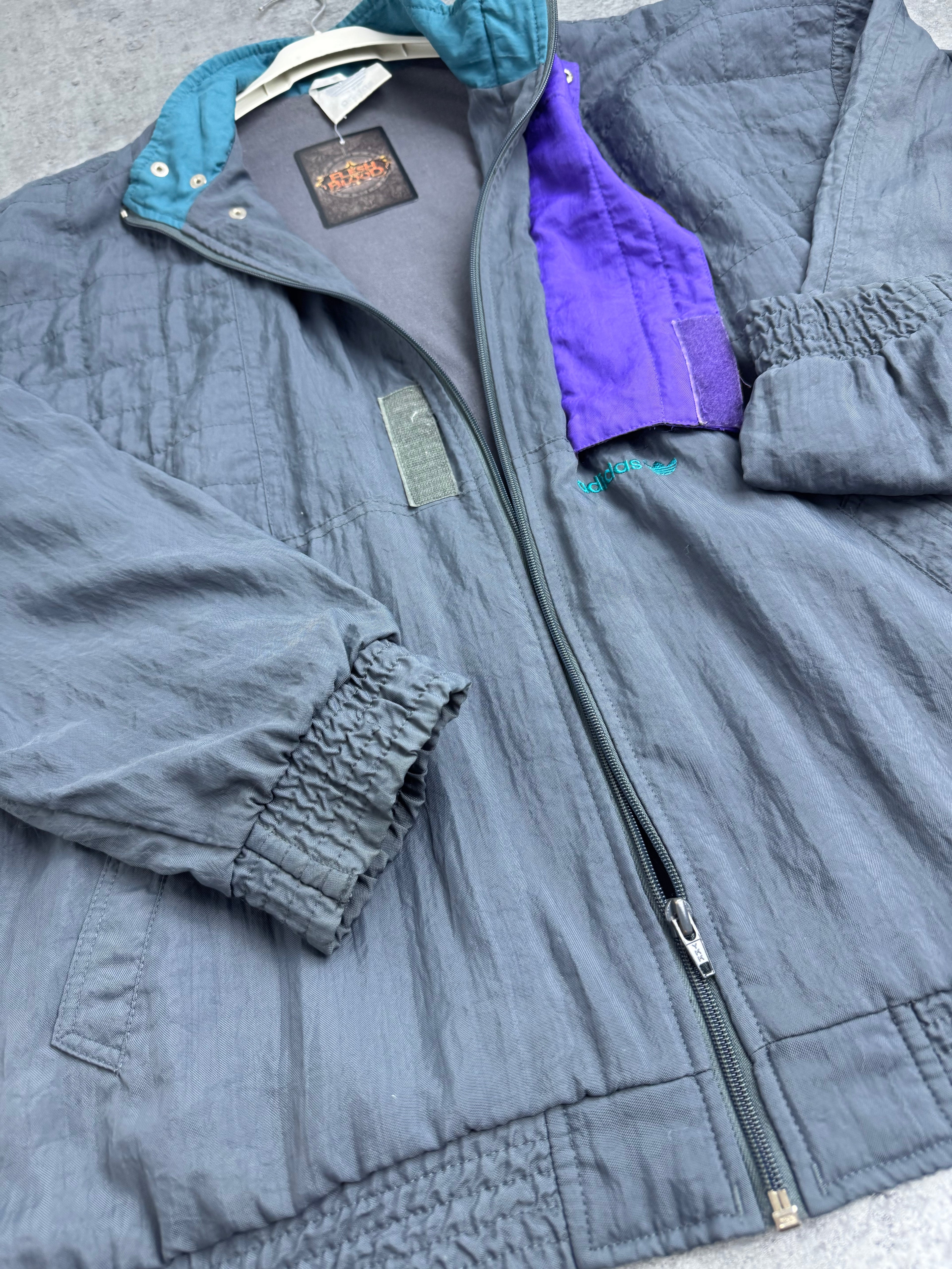 90s Kurtka Adidas Rozpinana Vintage Oldschool Retro