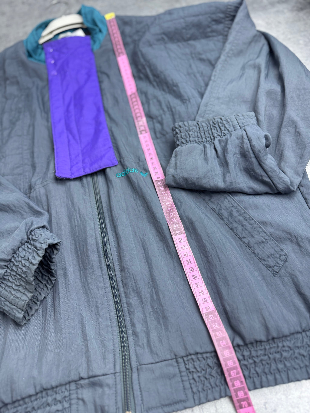 90s Kurtka Adidas Rozpinana Vintage Oldschool Retro