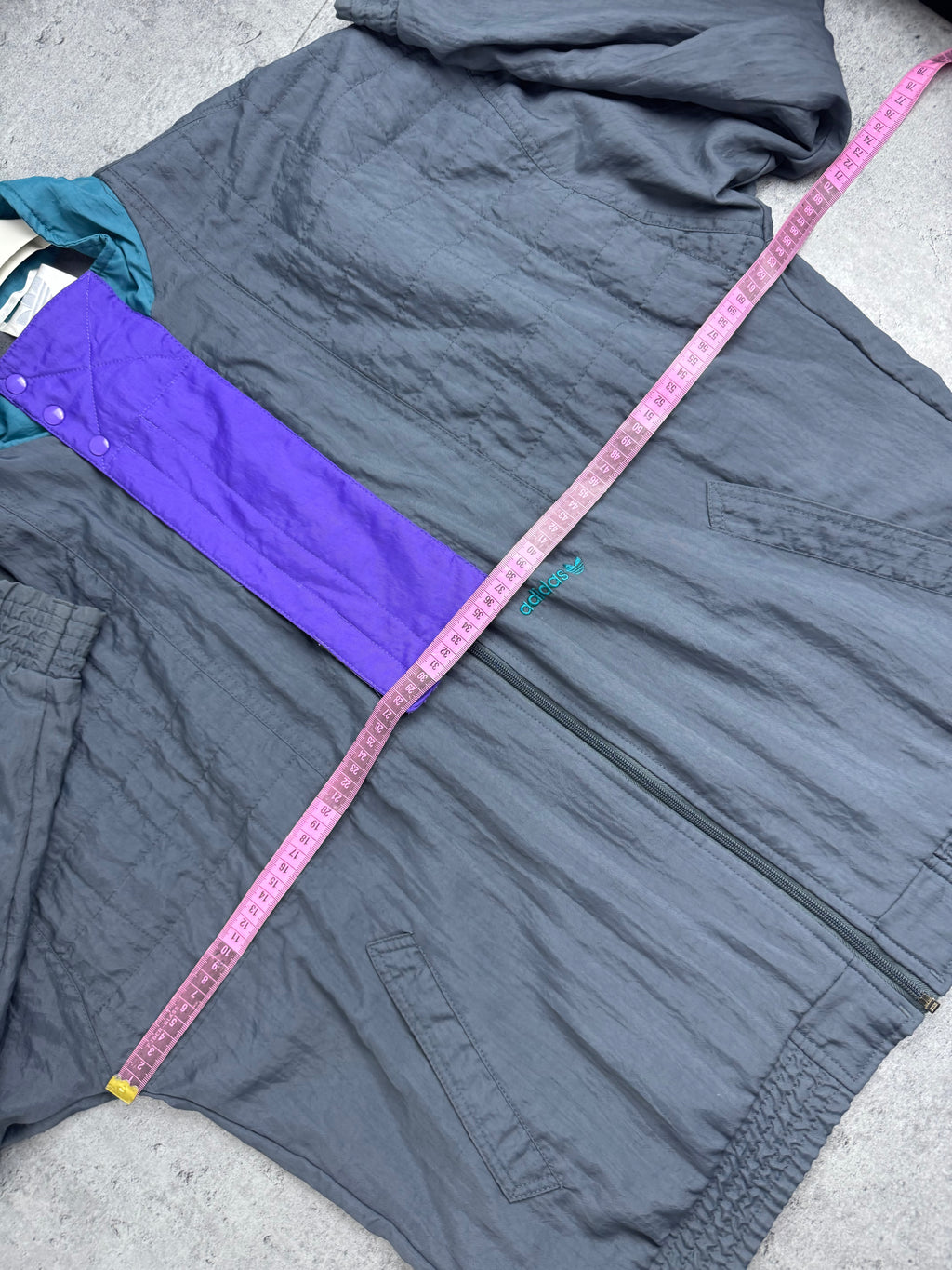 90s Kurtka Adidas Rozpinana Vintage Oldschool Retro