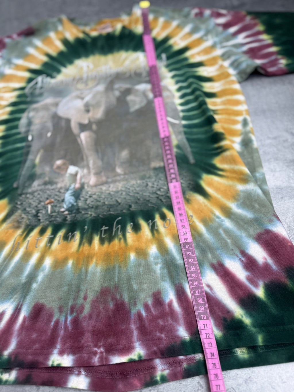 The Allman Brothers 2003 Hitting' The Note Album Tie Dye Graphic Tee Shirt Band US Tour All Summer Long Rock Koszulka Muzyczna