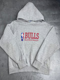 90s Champion Chicago Bulls Bluza z Kapturem Vintage NBA Koszykarska Michael Jordan