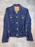 Levi's Katana Jeansowa 2003 Damski Trucker Jacket Kurtka Denim Vintage ciemnoniebieska