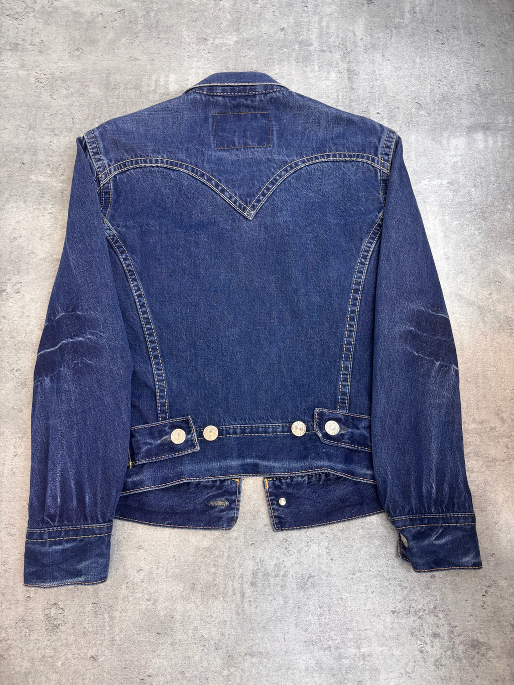 Levi's Katana Jeansowa 2003 Damski Trucker Jacket Kurtka Denim Vintage ciemnoniebieska