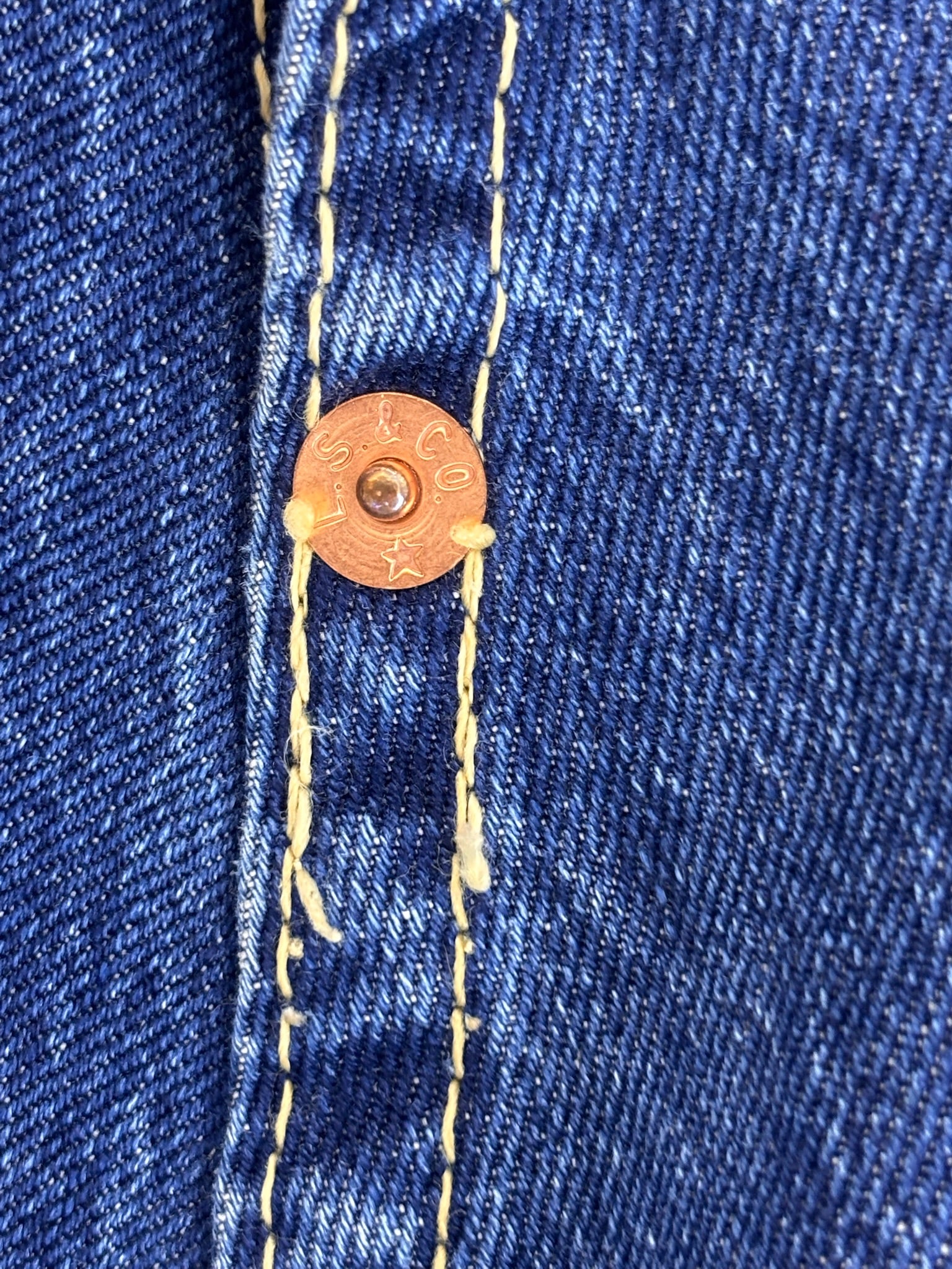 Levi's Katana Jeansowa 2003 Damski Trucker Jacket Kurtka Denim Vintage ciemnoniebieska