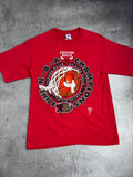 1996 NBA Chicago Bulls Single Stitch Champions 72 Wins Season Michael Jordan Championship Tee Shirt Koszulka