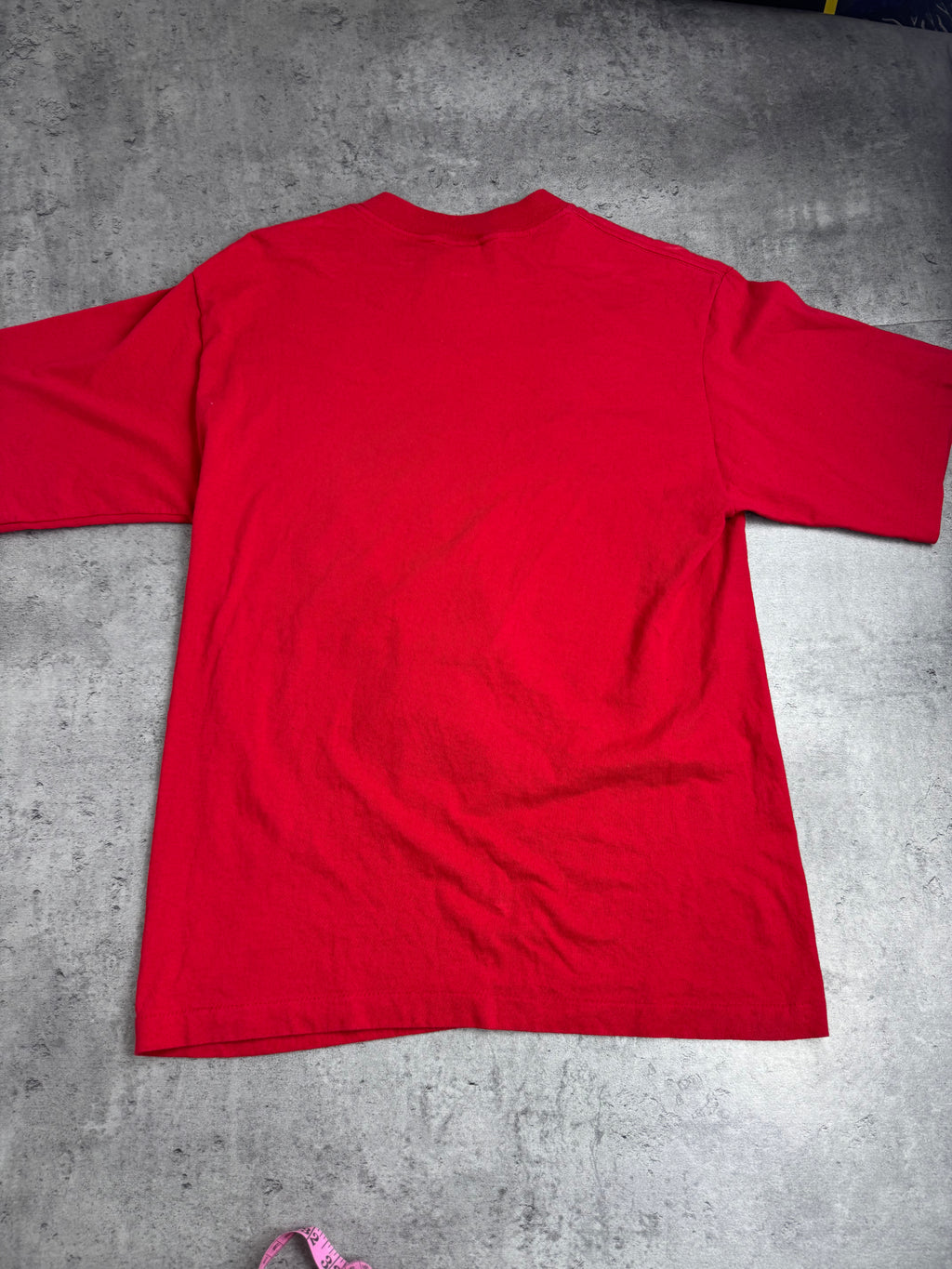 1996 NBA Chicago Bulls Single Stitch Champions 72 Wins Season Michael Jordan Championship Tee Shirt Koszulka