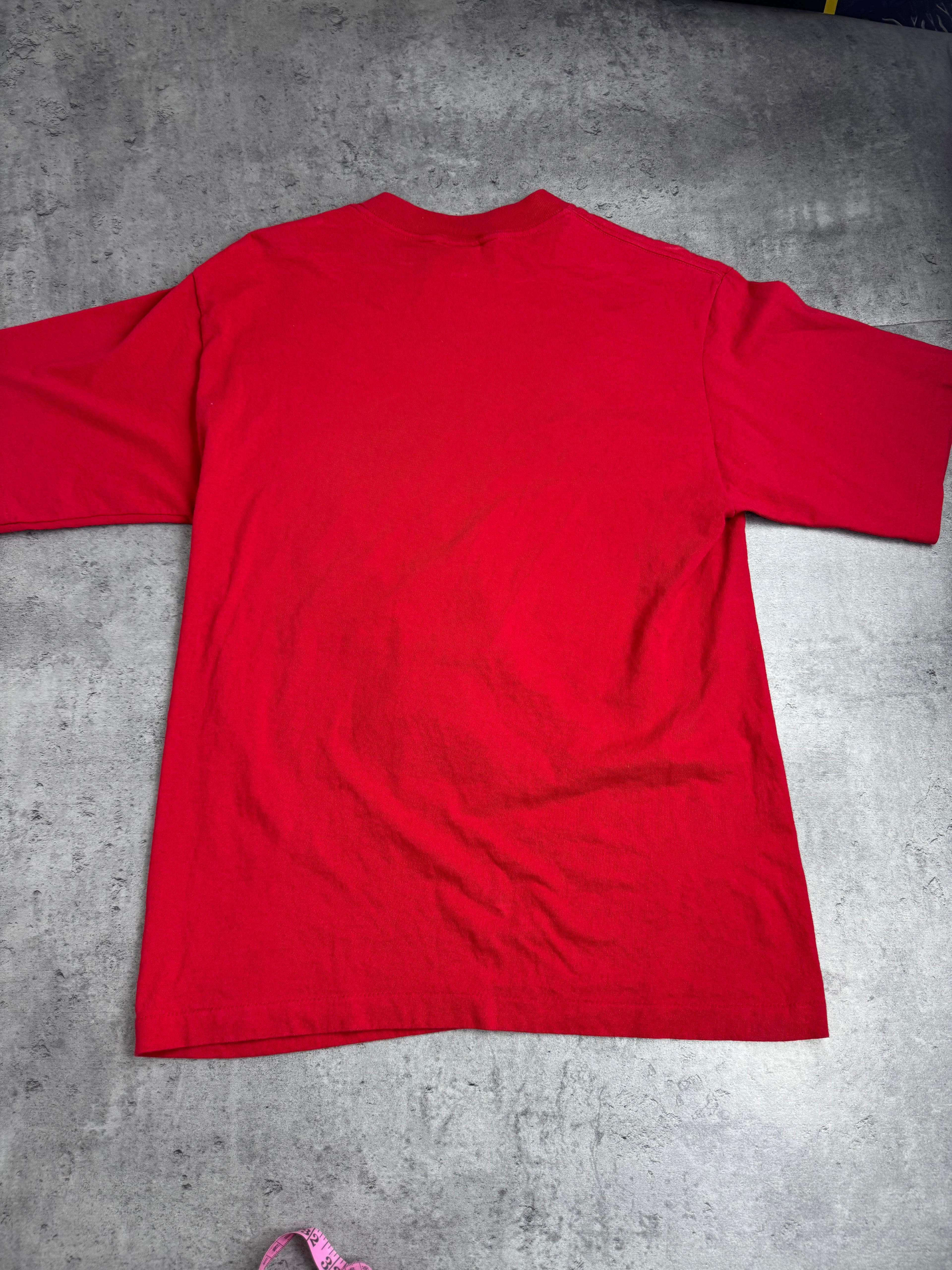 1996 NBA Chicago Bulls Single Stitch Champions 72 Wins Season Michael Jordan Championship Tee Shirt Koszulka