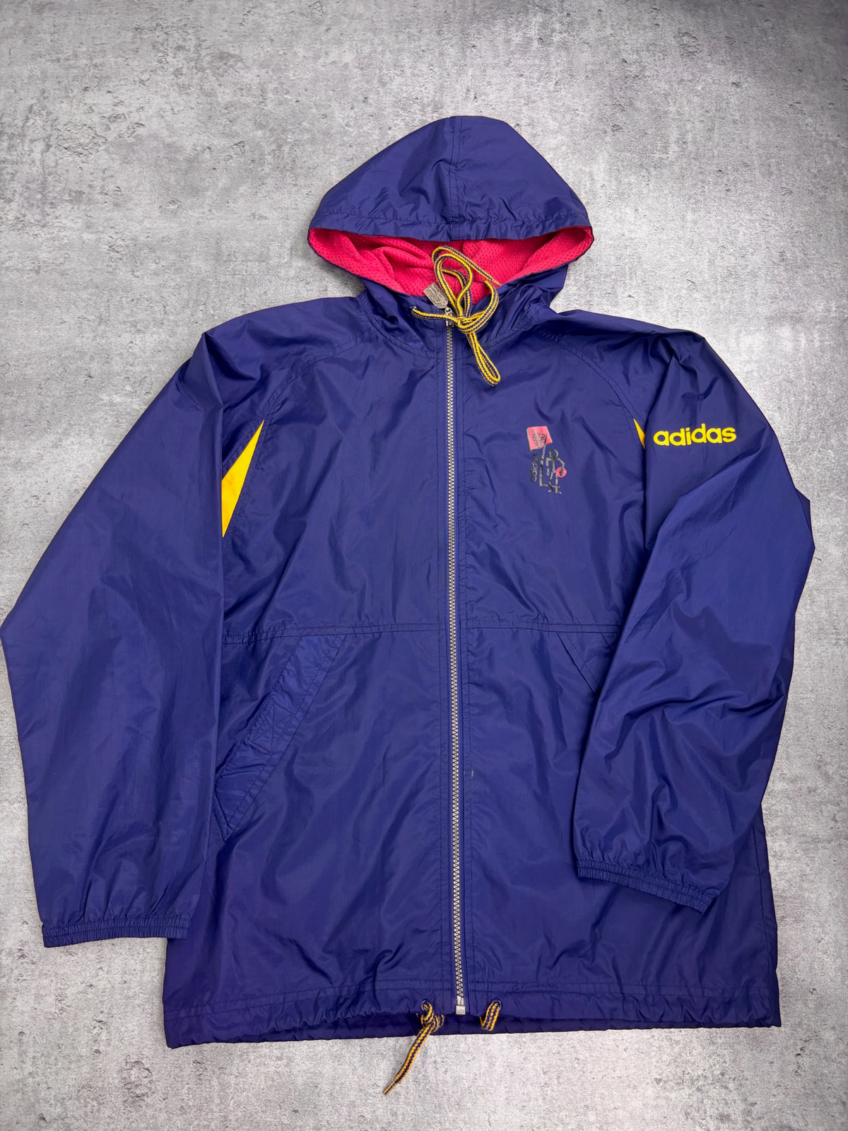 90s Adidas Streetball Hooded Windbreaker Basketball Jacket Kurtka Sportowa NBA Koszykarska RARE