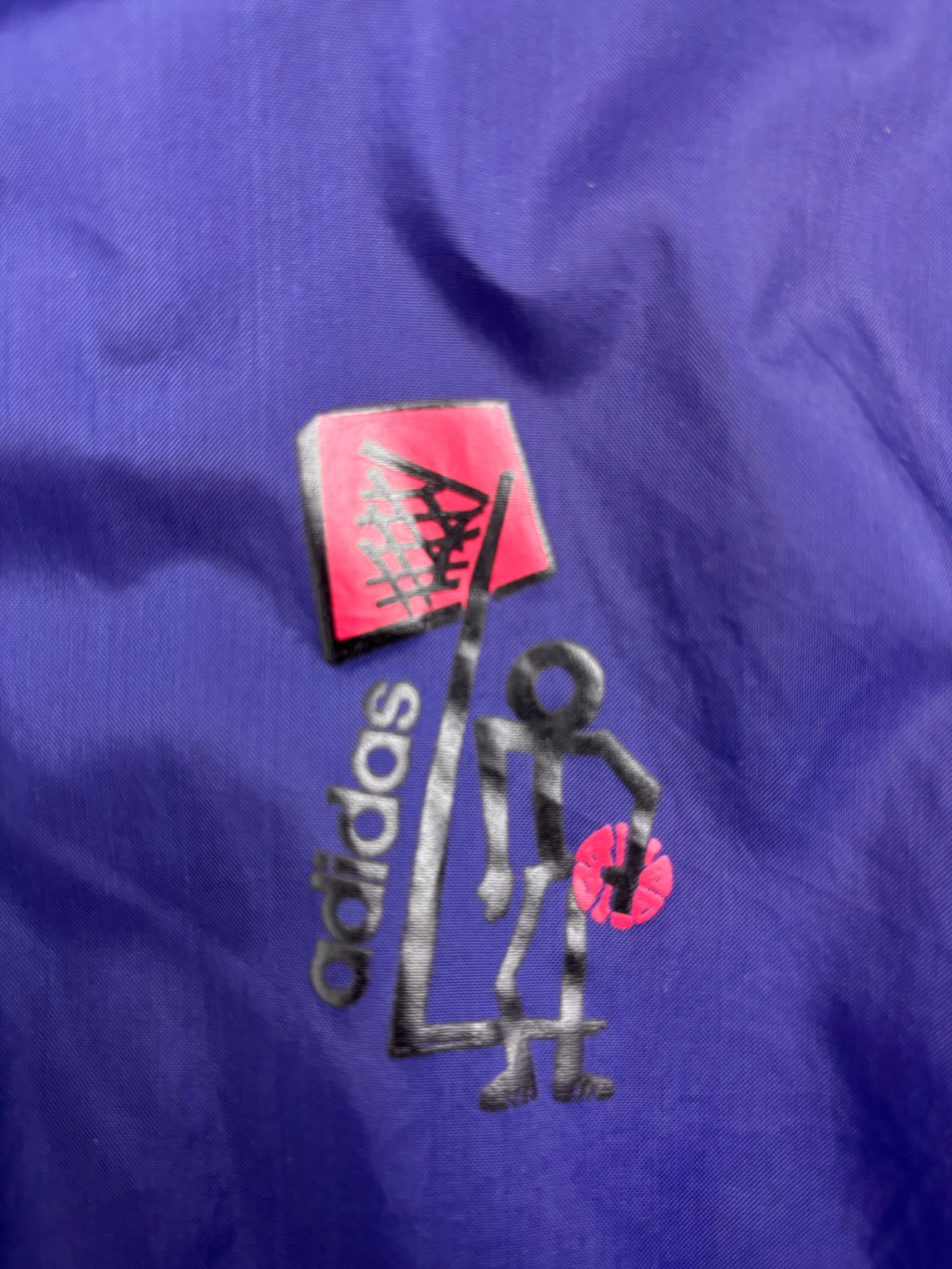 90s Adidas Streetball Hooded Windbreaker Basketball Jacket Kurtka Sportowa NBA Koszykarska RARE