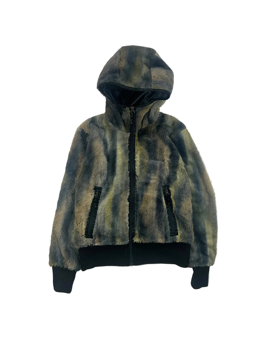 Ocieplana bluza Columbia z futrem w stylu y2k