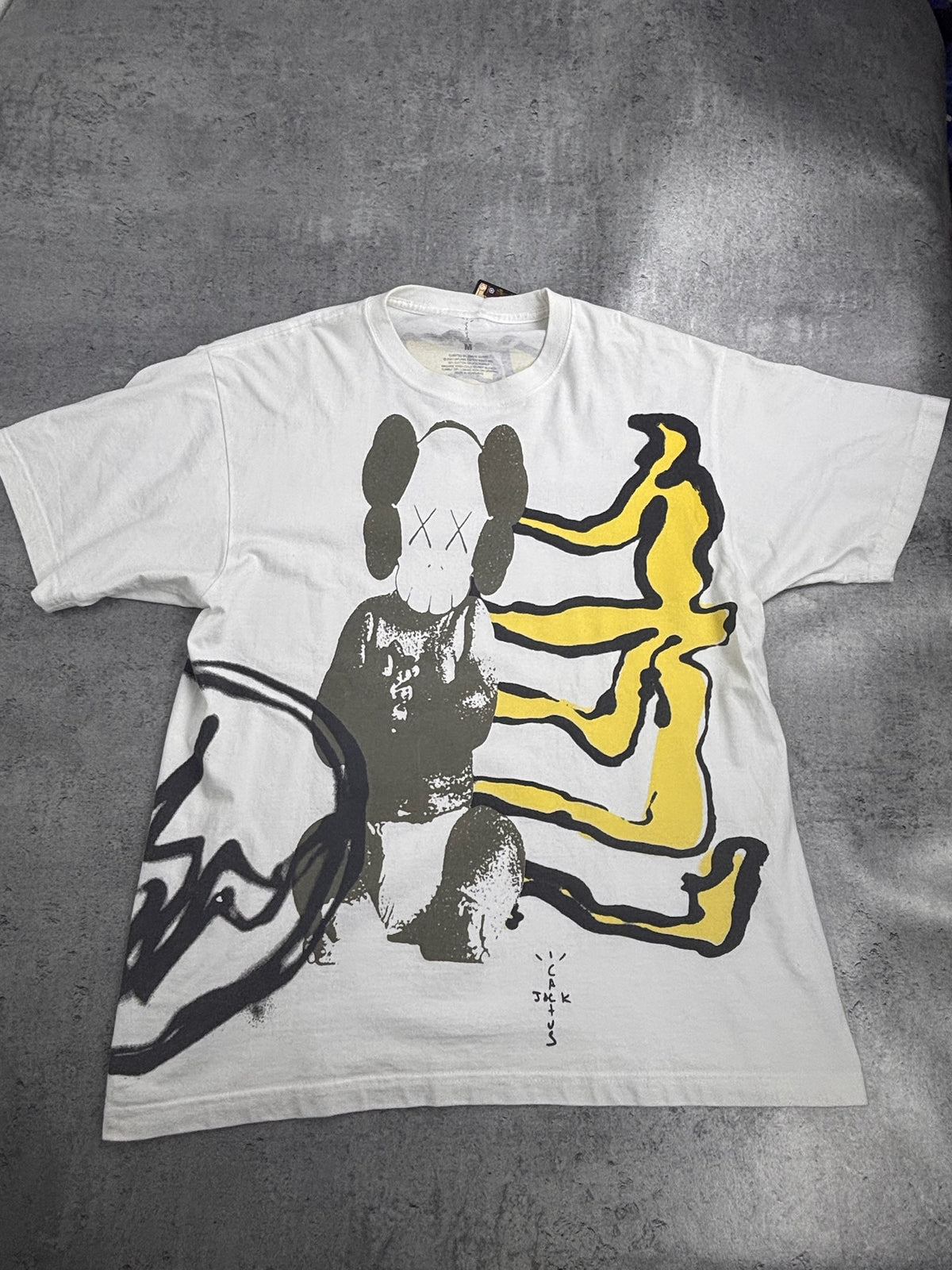 Travis Scott Cactus Jack x Fragment AOP KAWS Koszulka z grafiką nadrukiem Streetwear
