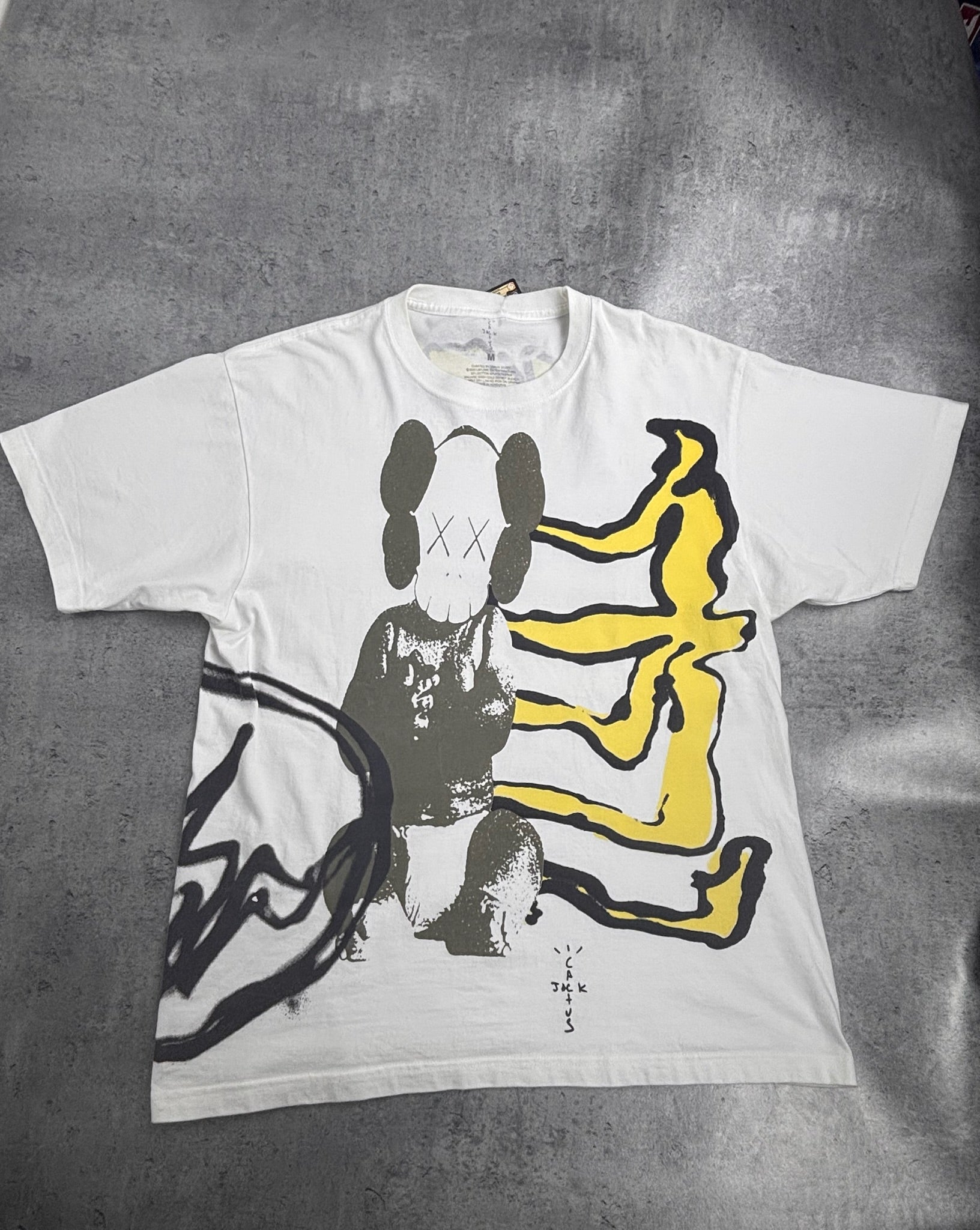 Travis Scott Cactus Jack x Fragment AOP KAWS Koszulka z grafiką nadrukiem Streetwear