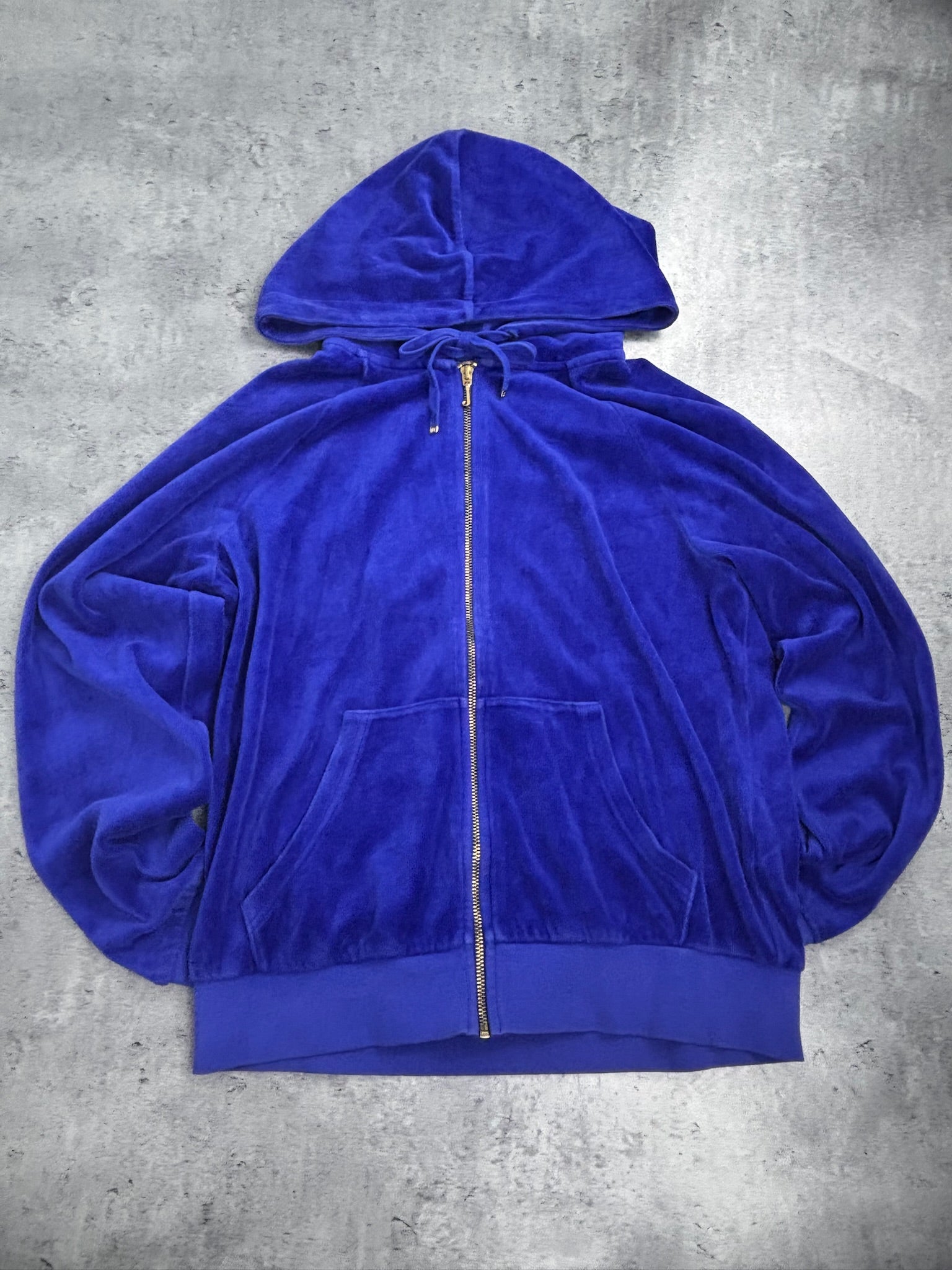 Choose Juicy Couture Velour Jacket Bluza Welurowa Świecąca z Kapturem Y2K