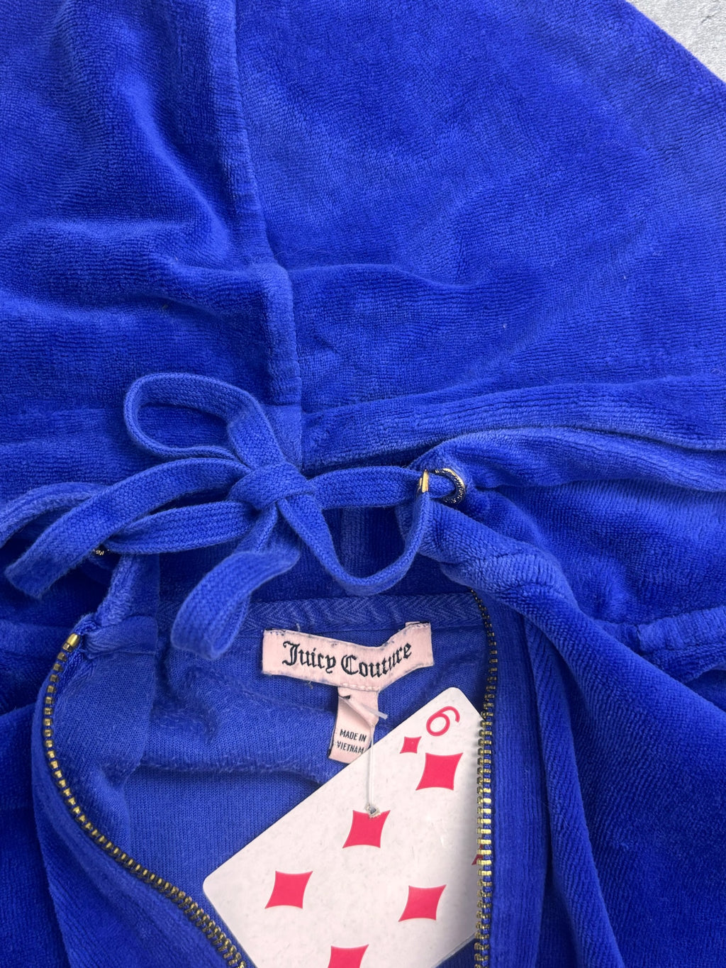 Choose Juicy Couture Velour Jacket Bluza Welurowa Świecąca z Kapturem Y2K