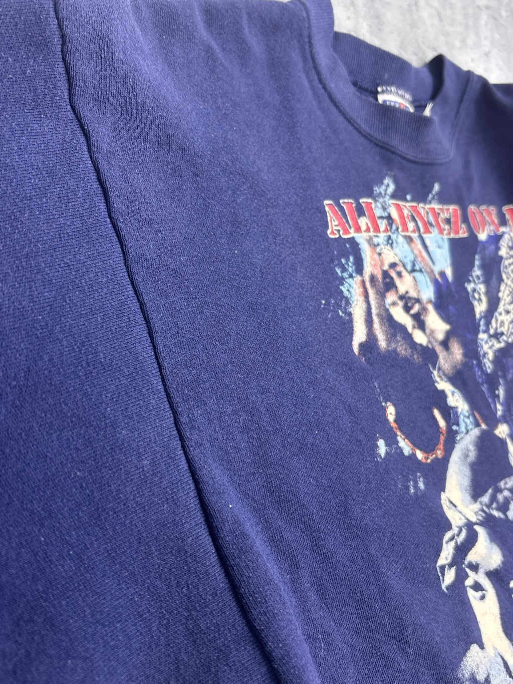 90s Made in USA Jerseys All Eyez On Me 2Pac Rap Graphic Sweatshirt Bluza z grafiką HipHop Merch
