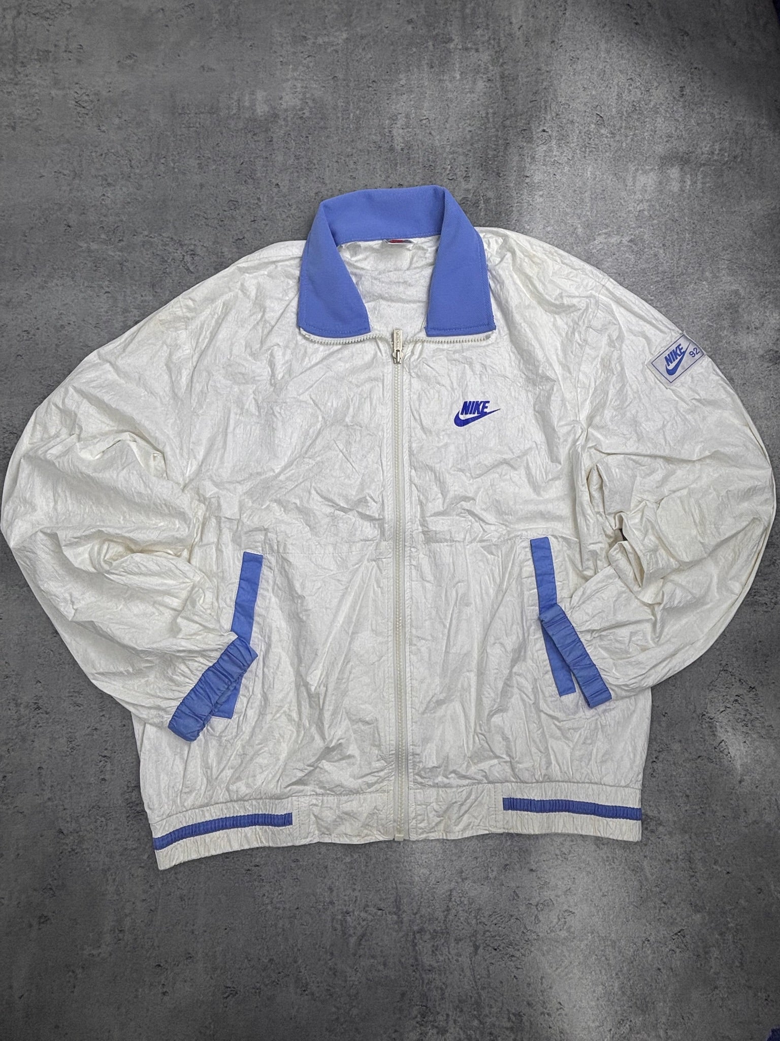 1988 Nike Seul Olympics Games South Korea Asian Market Paper Jacket Windbreaker Zip Up  1992 Nike 80s Vintage