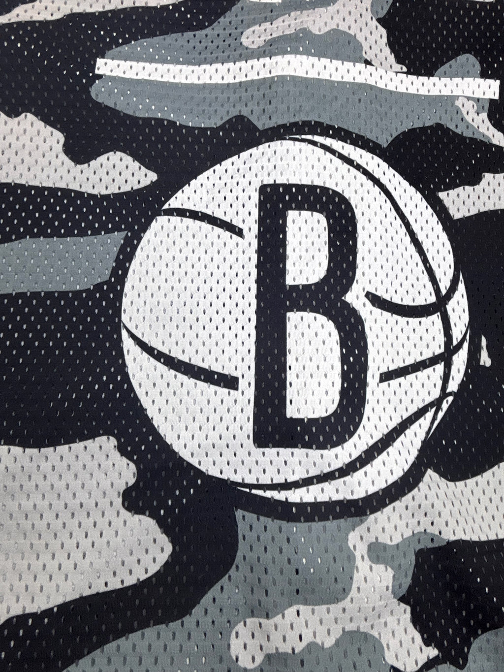 Brooklyn Nets Adidas NBA Baseball Jersey Koszulka Jersey z Siateczki Y2K HipHop moro koszykarska