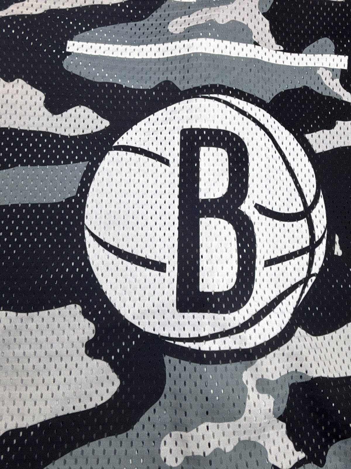 Brooklyn Nets Adidas NBA Baseball Jersey Koszulka Jersey z Siateczki Y2K HipHop moro koszykarska