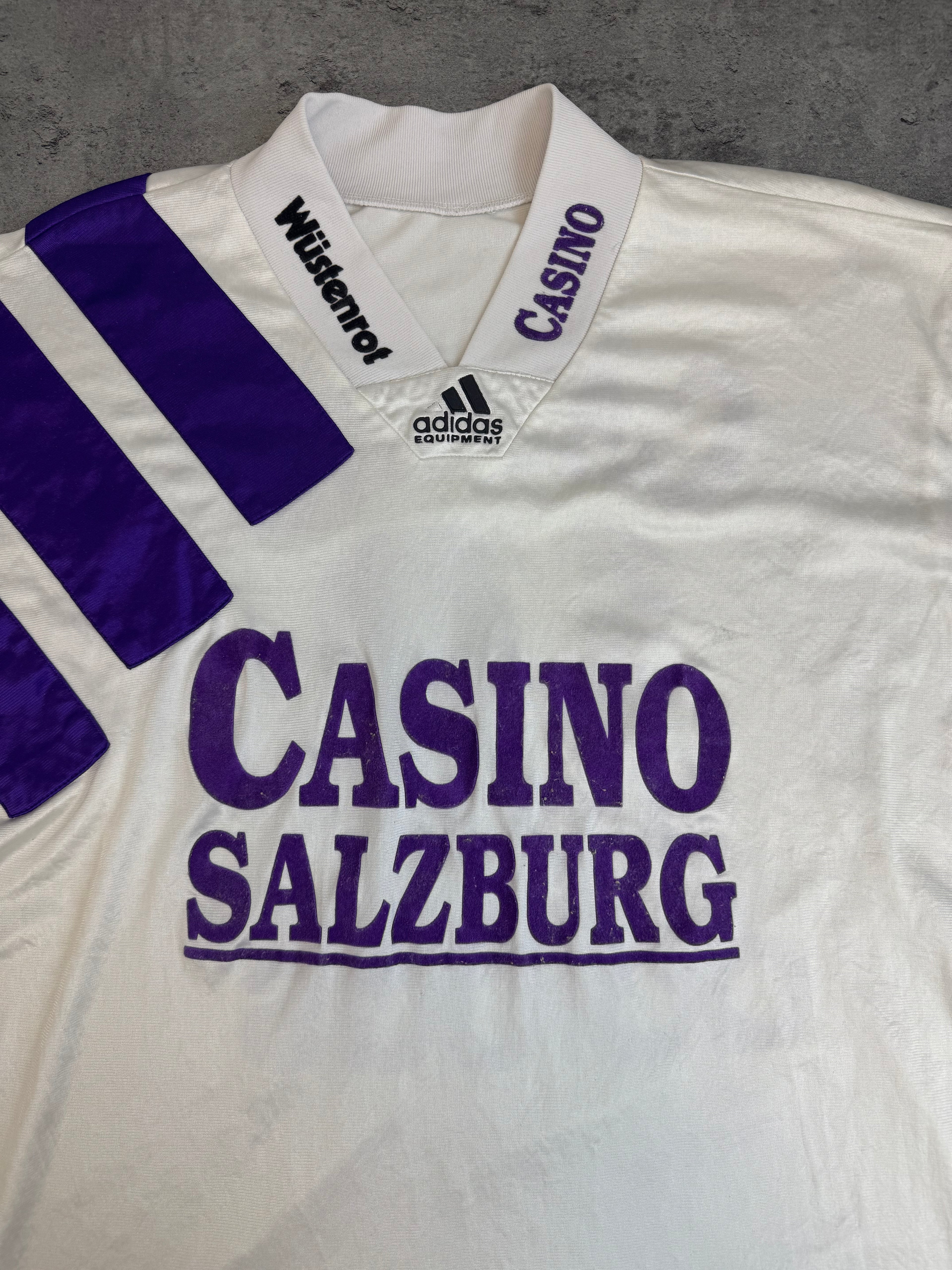 CASINO SALZBURG 1992-93 HOME SHIRT ADIDAS JERSEY SOCCER VINTAGE Equipment 90s