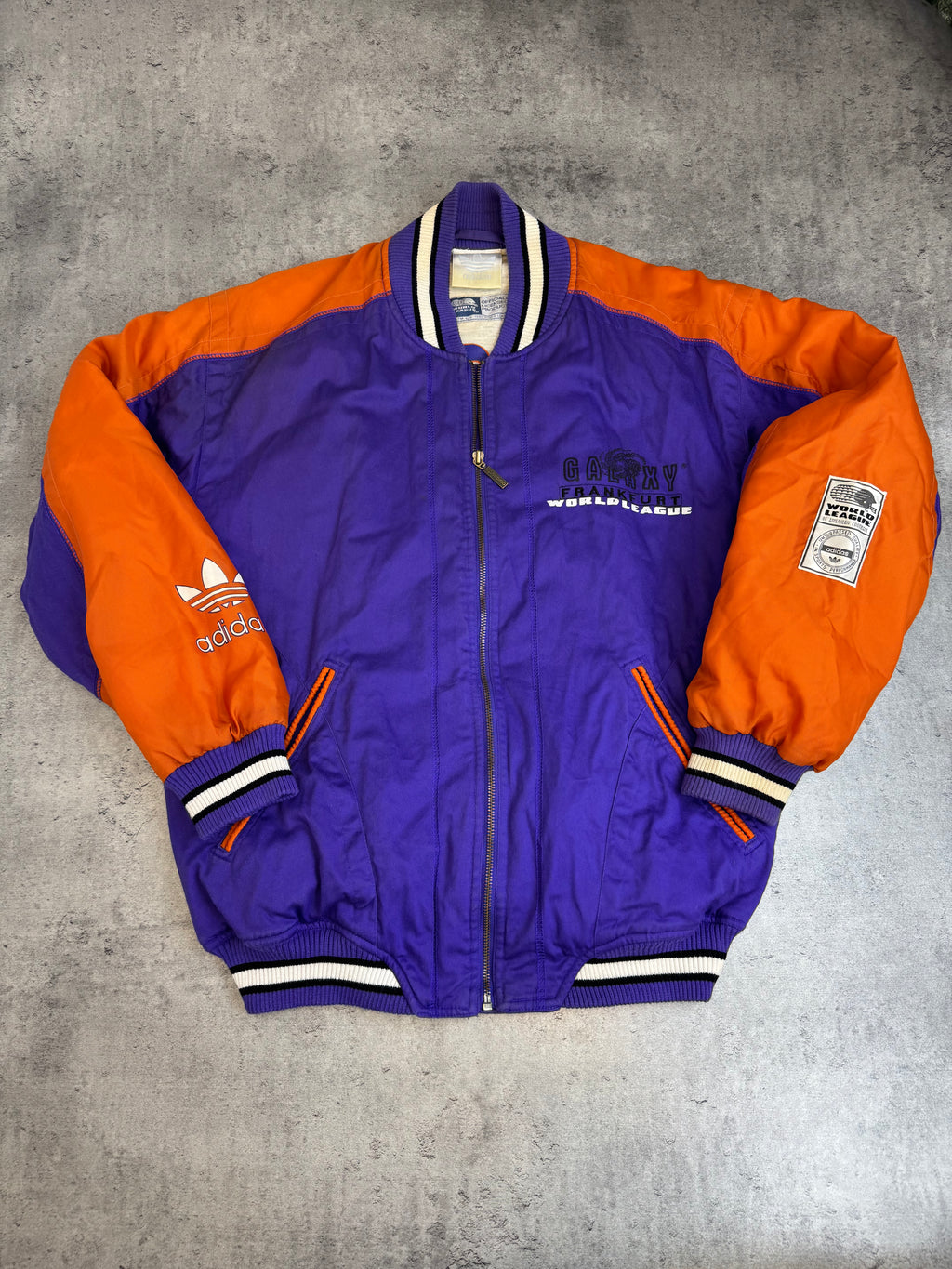 1992 Frankfurt Galaxy World League Bomber Jacket Adidas Originals 90s Varsity NFL