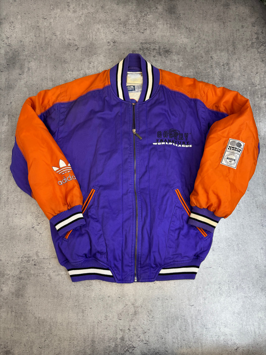 1992 Frankfurt Galaxy World League Bomber Jacket Adidas Originals 90s Varsity NFL