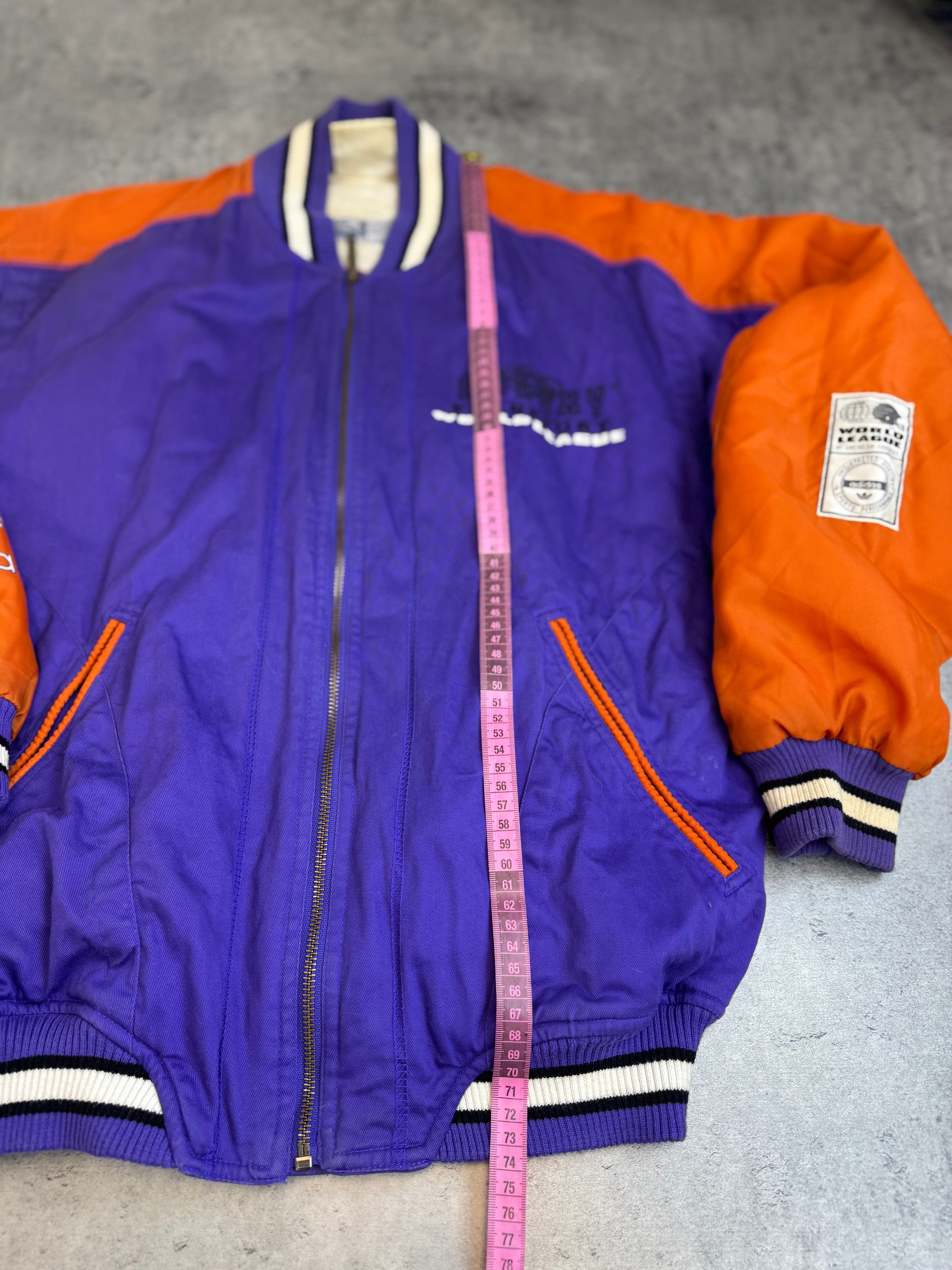 1992 Frankfurt Galaxy World League Bomber Jacket Adidas Originals 90s Varsity NFL