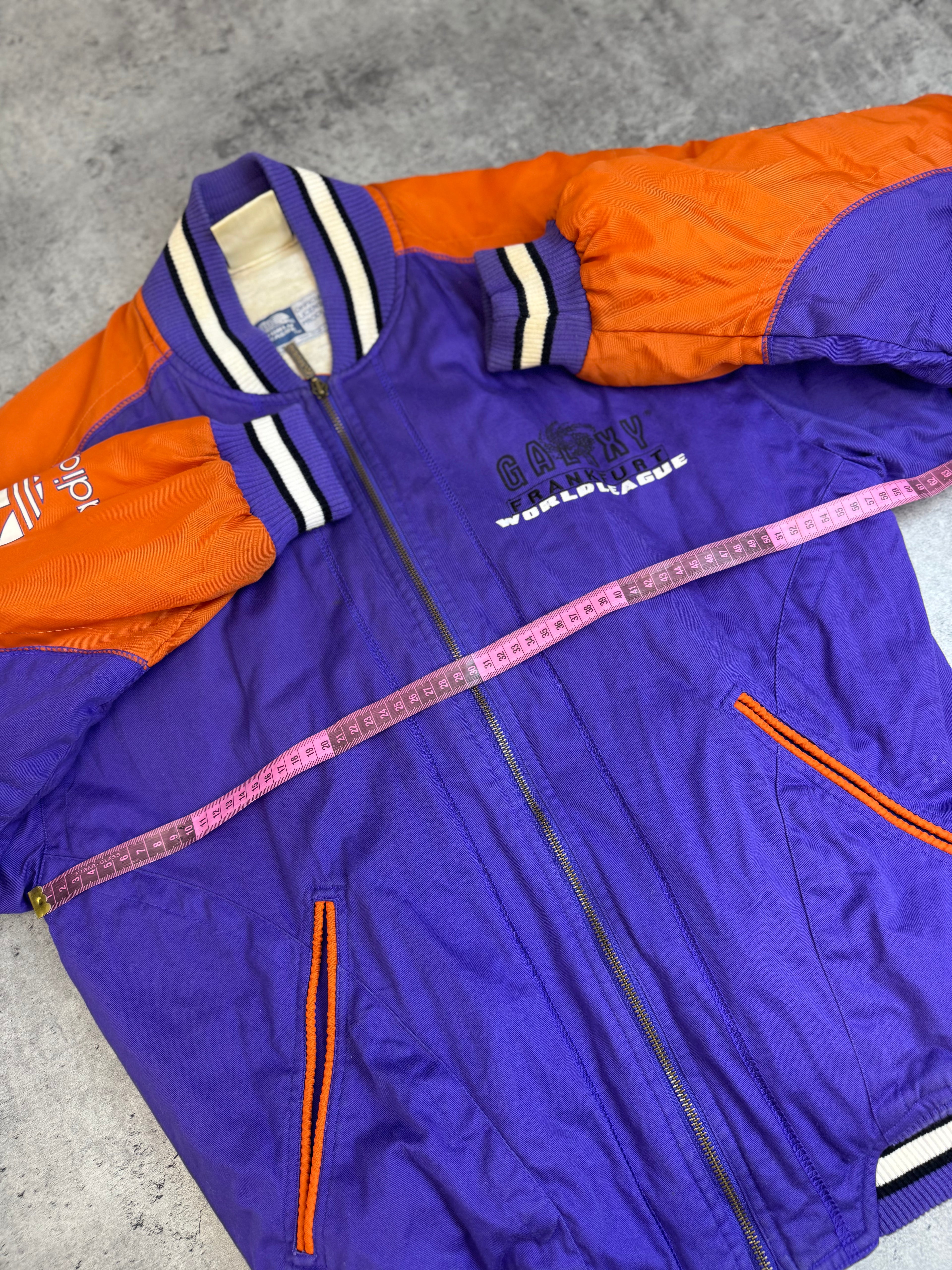 1992 Frankfurt Galaxy World League Bomber Jacket Adidas Originals 90s Varsity NFL
