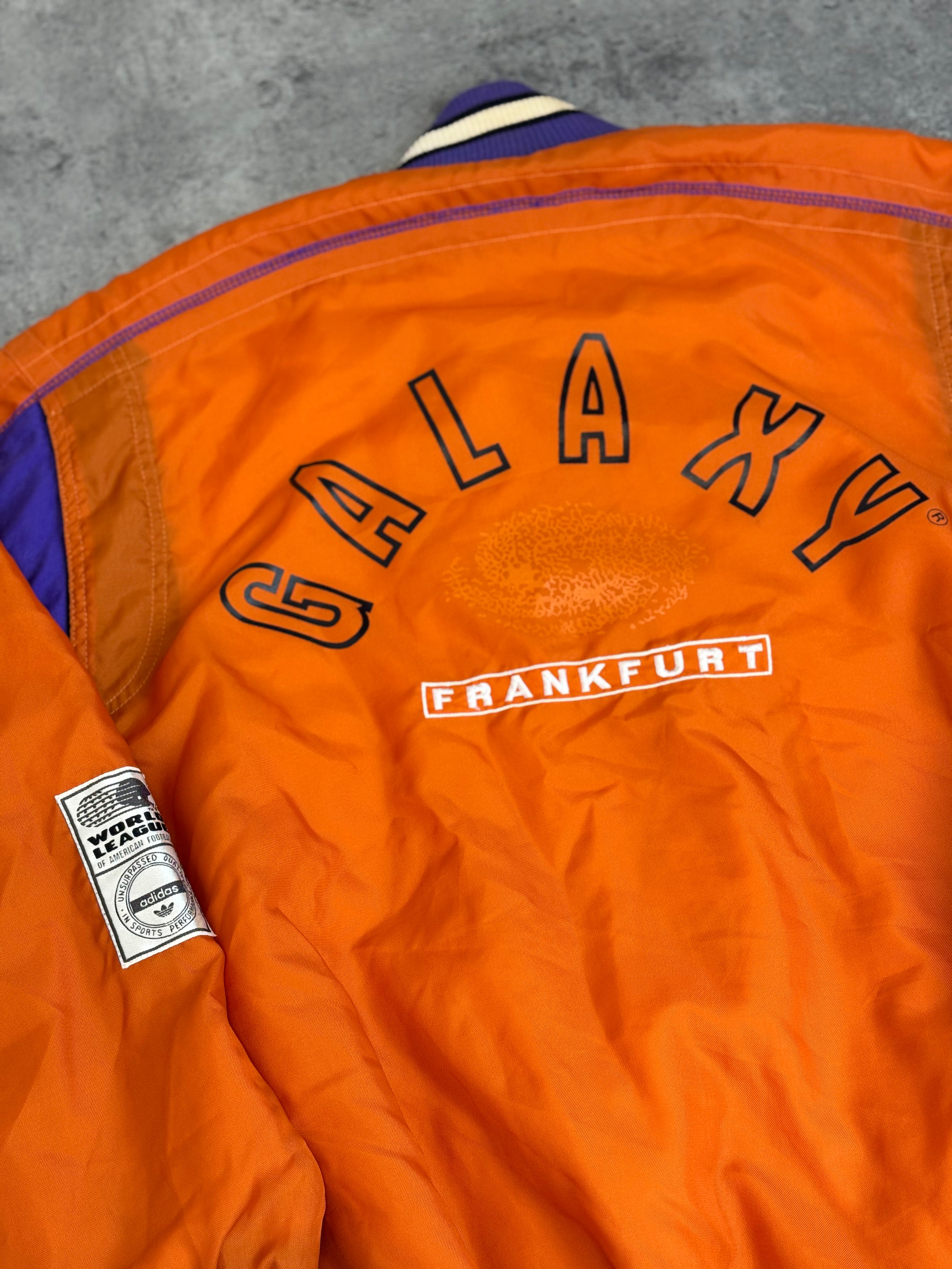 1992 Frankfurt Galaxy World League Bomber Jacket Adidas Originals 90s Varsity NFL
