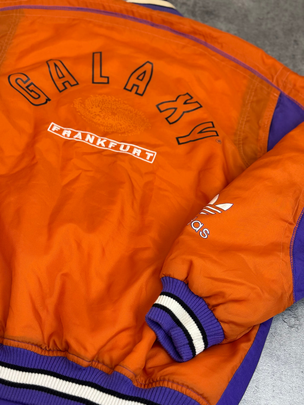 1992 Frankfurt Galaxy World League Bomber Jacket Adidas Originals 90s Varsity NFL