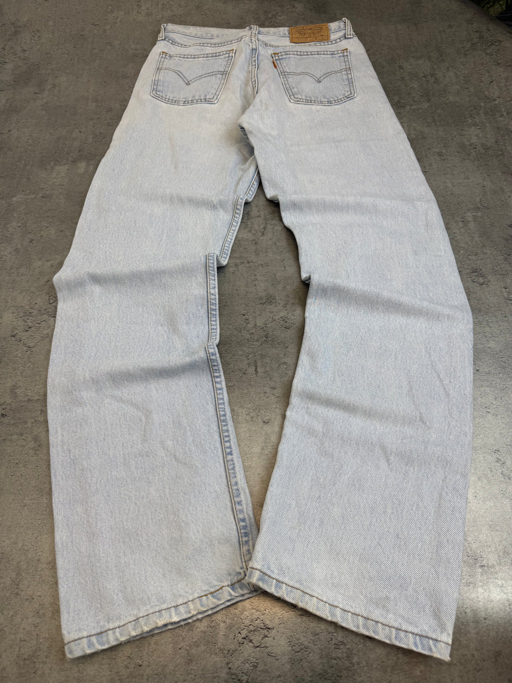 Levi’s Orange Tab Vintage Baby Blue Jasnoniebieskie Spodnie Jeansowe Straight Leg 90s Vintage Jeansy