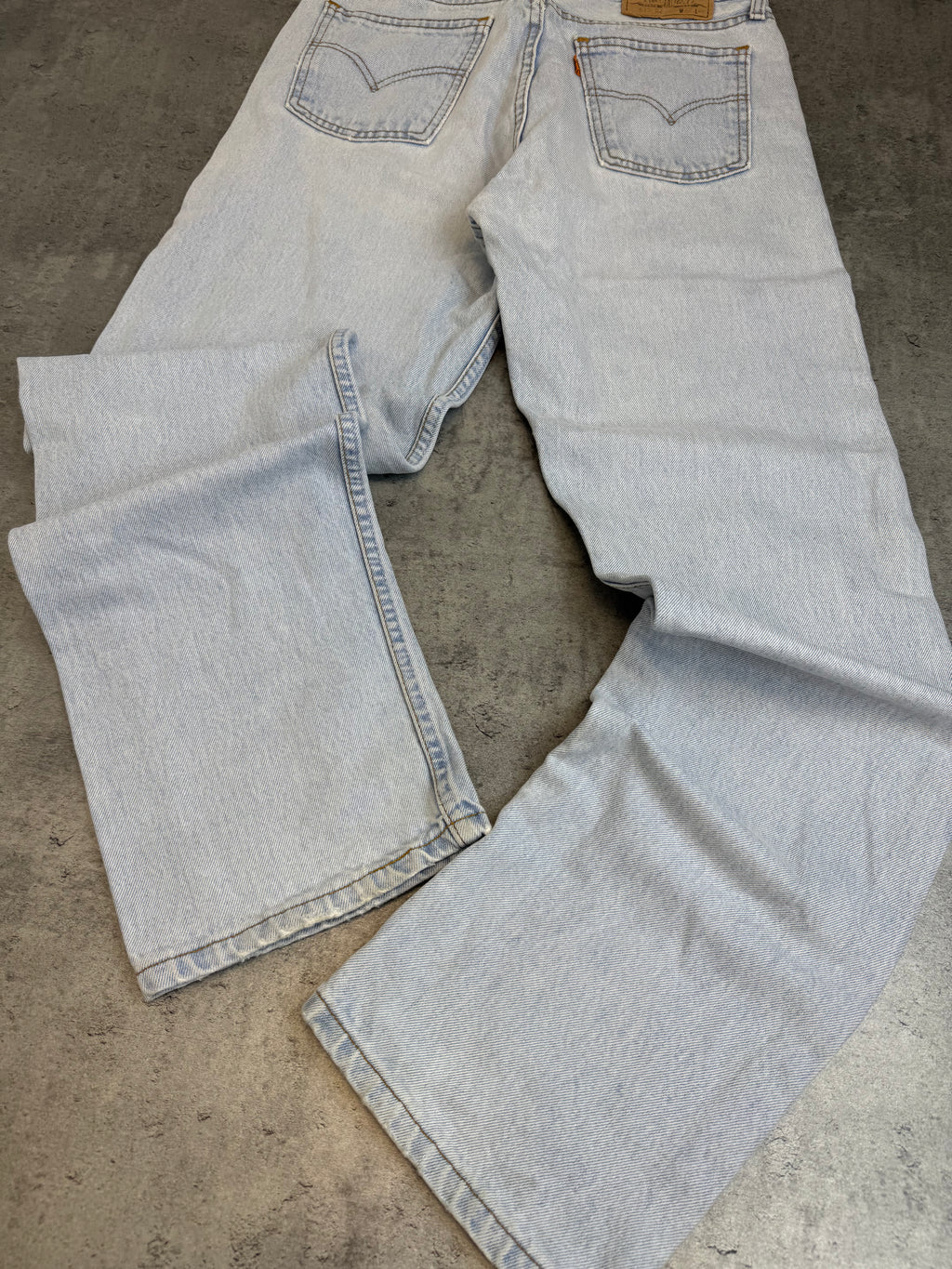 Levi’s Orange Tab Vintage Baby Blue Jasnoniebieskie Spodnie Jeansowe Straight Leg 90s Vintage Jeansy