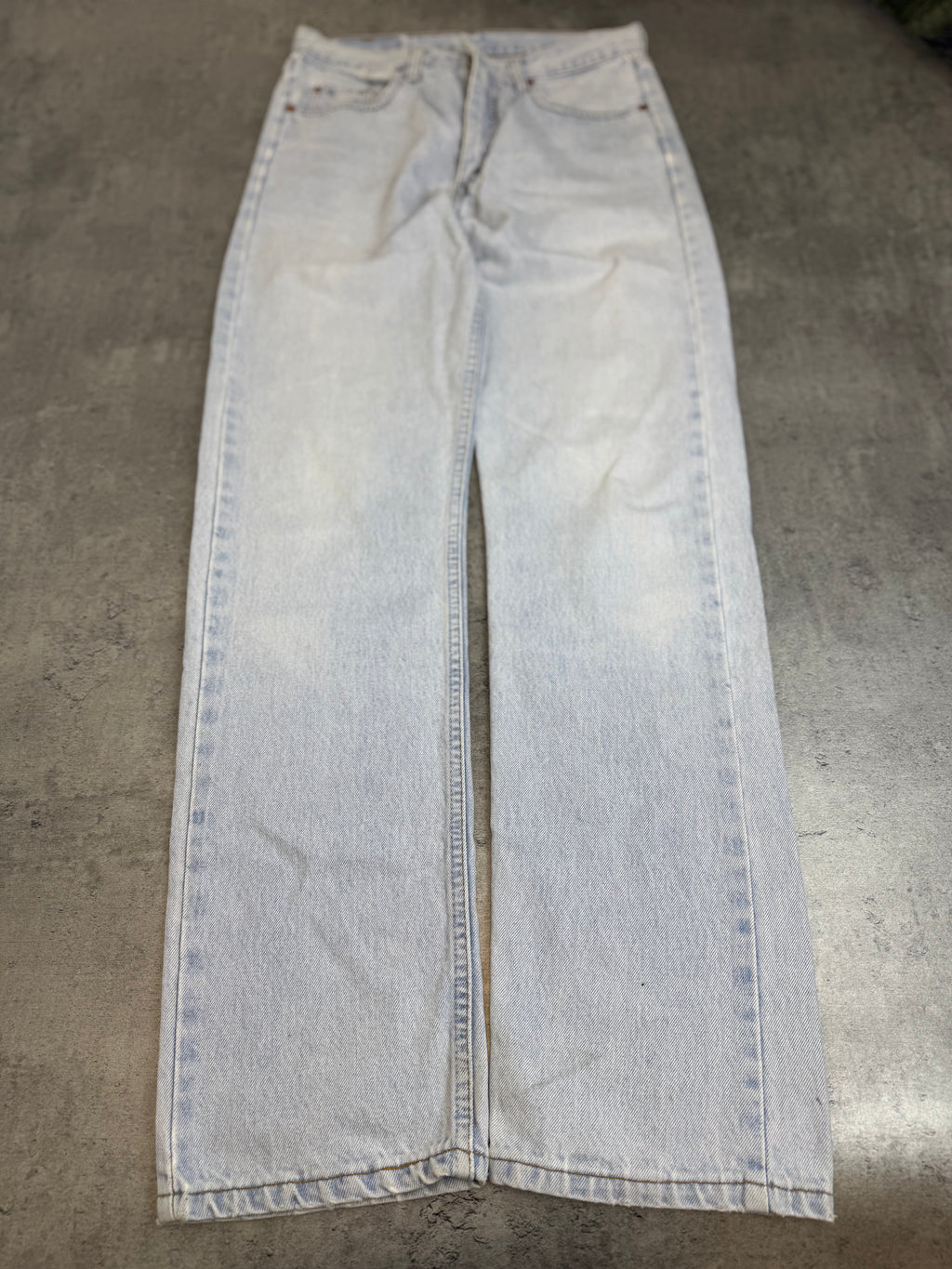Levi’s Orange Tab Vintage Baby Blue Jasnoniebieskie Spodnie Jeansowe Straight Leg 90s Vintage Jeansy