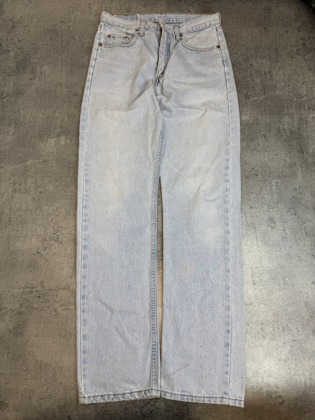 Levi’s Orange Tab Vintage Baby Blue Jasnoniebieskie Spodnie Jeansowe Straight Leg 90s Vintage Jeansy