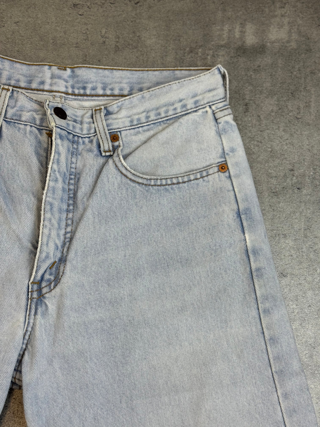 Levi’s Orange Tab Vintage Baby Blue Jasnoniebieskie Spodnie Jeansowe Straight Leg 90s Vintage Jeansy