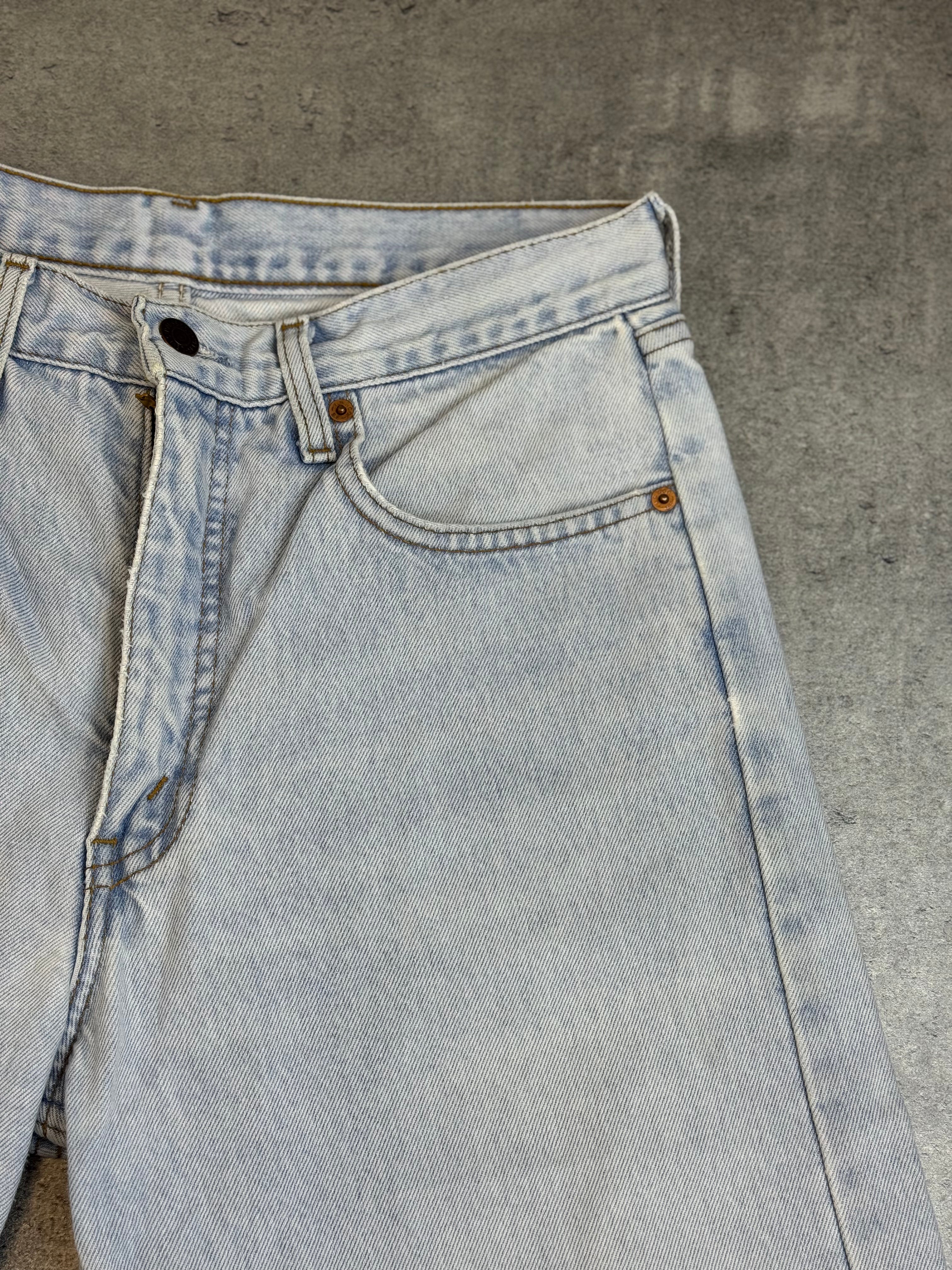 Levi’s Orange Tab Vintage Baby Blue Jasnoniebieskie Spodnie Jeansowe Straight Leg 90s Vintage Jeansy