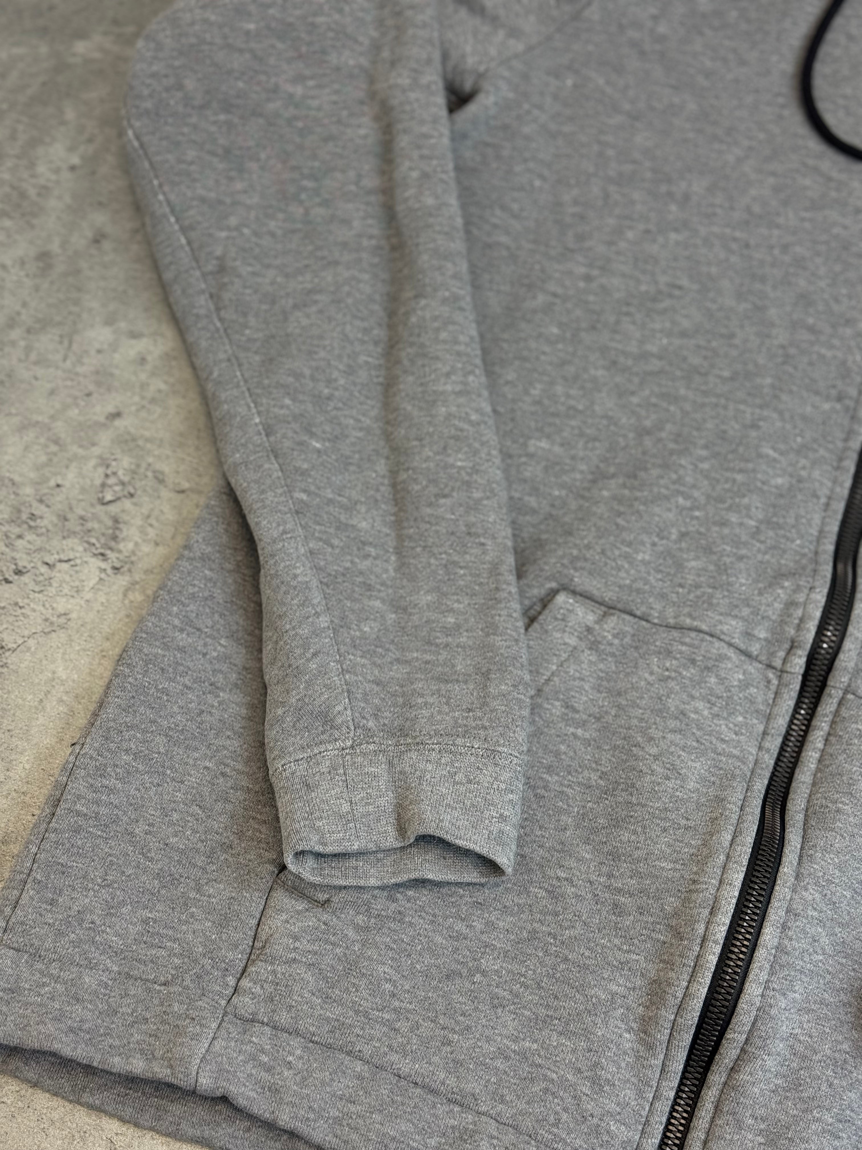 Szara Bluza Nike Rozpinana z Kapturem Minimalistyczna na Siłownię do Biegania Casual Neutral