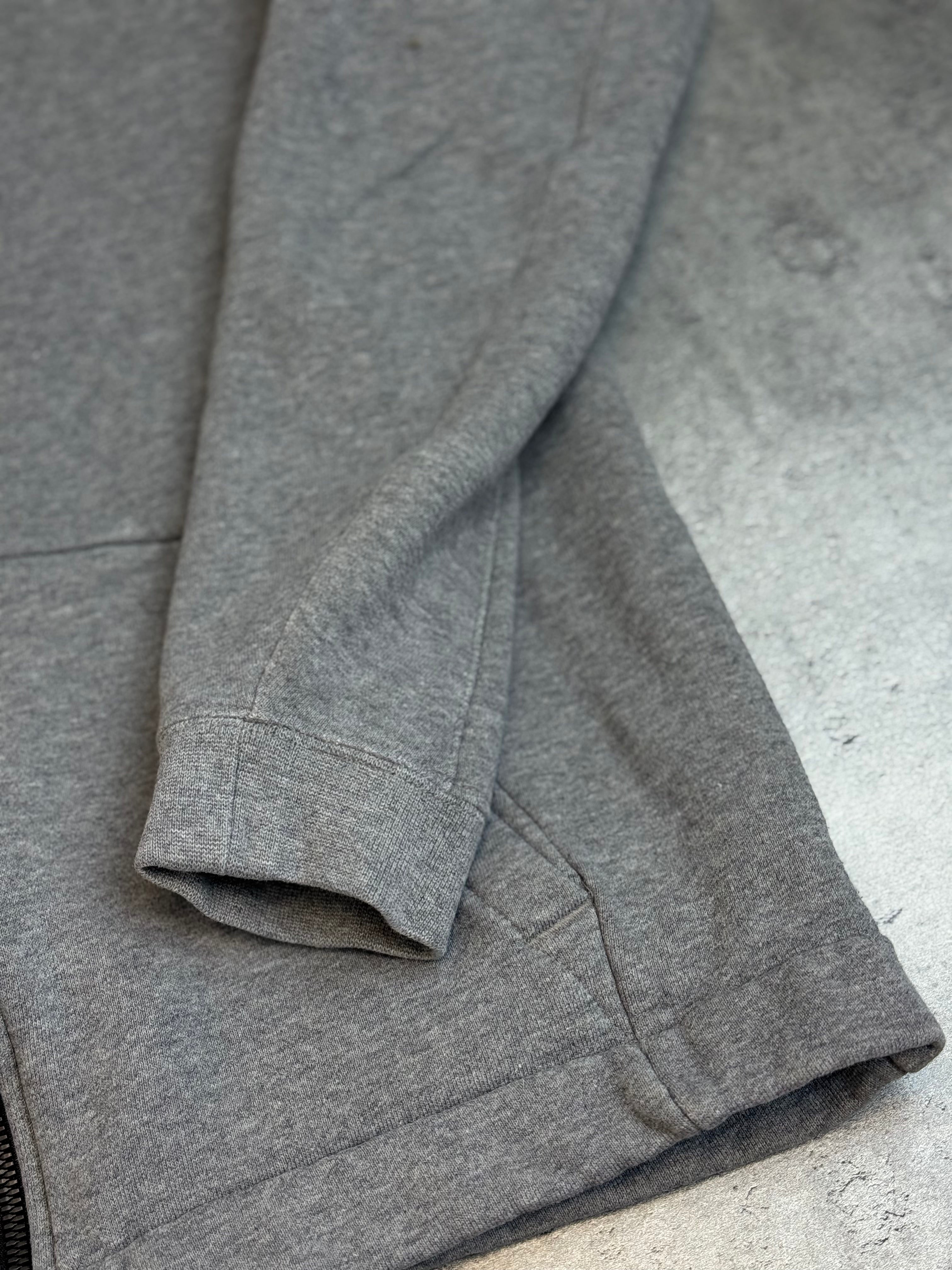 Szara Bluza Nike Rozpinana z Kapturem Minimalistyczna na Siłownię do Biegania Casual Neutral