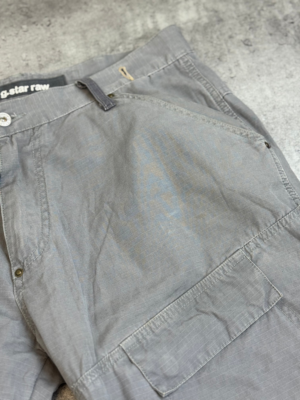G-Star Raw Baggy Wide Leg Spodnie Cargo Multicpocked Zipped tech Wear