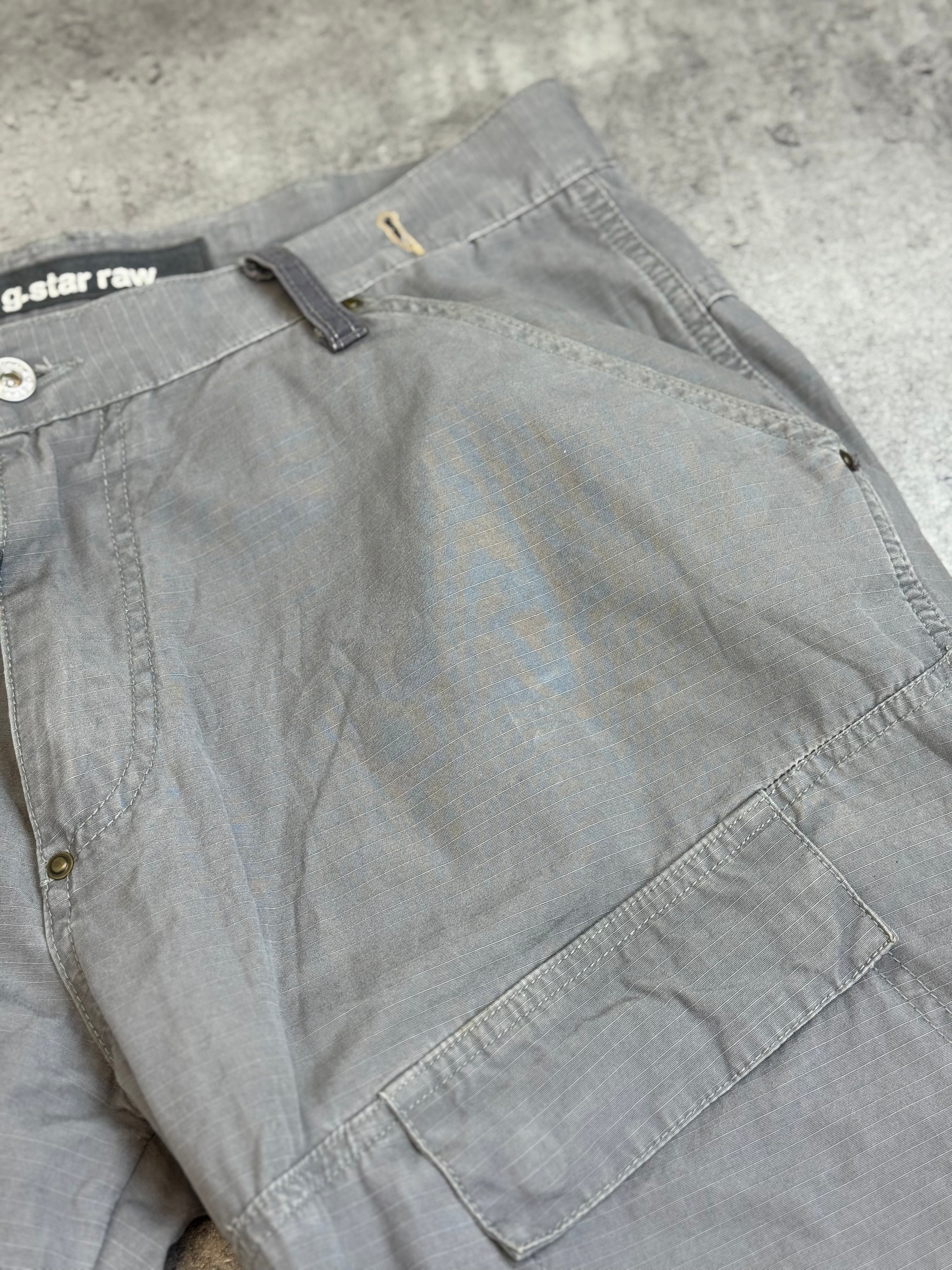 G-Star Raw Baggy Wide Leg Spodnie Cargo Multicpocked Zipped tech Wear