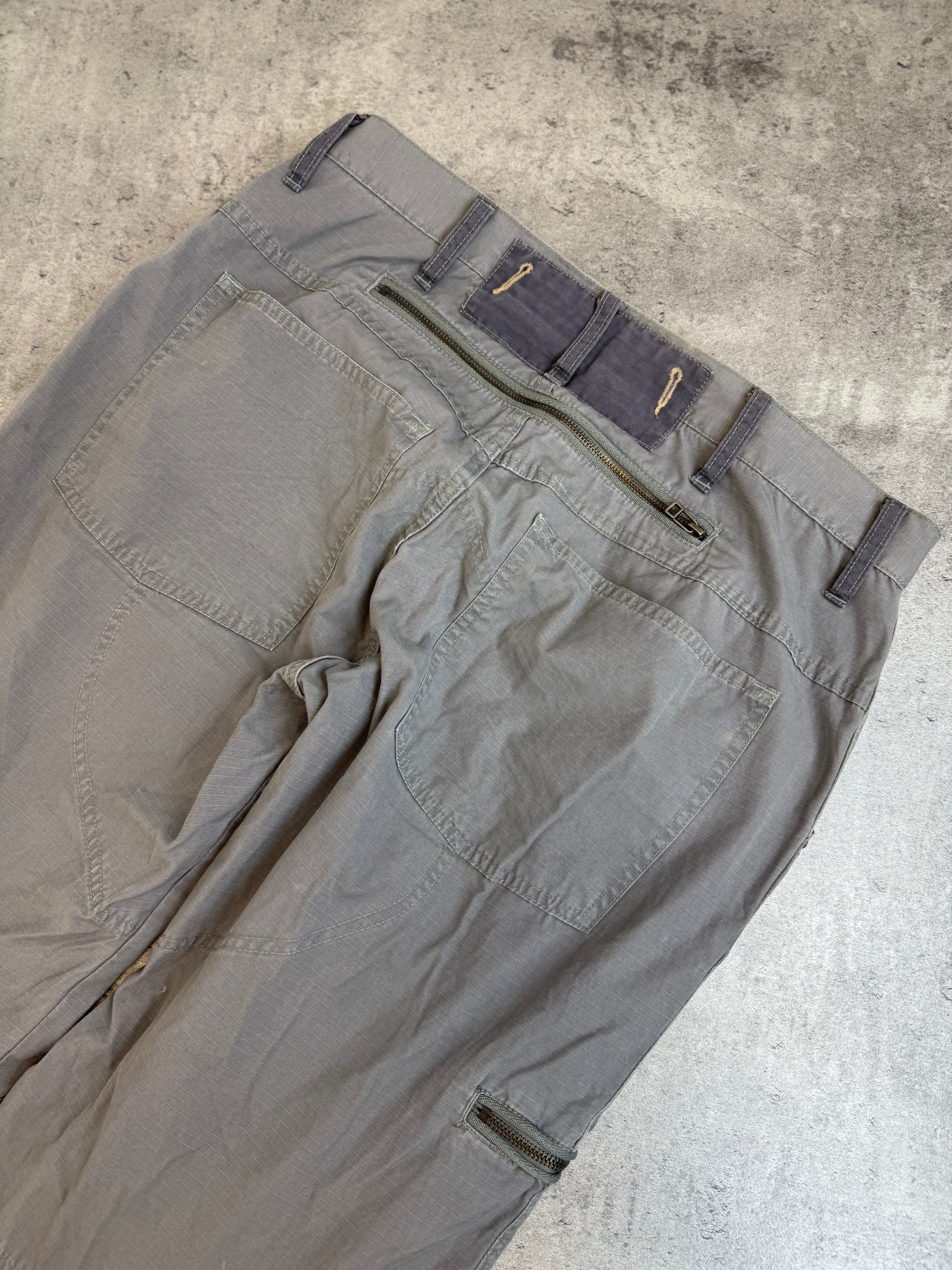 G-Star Raw Baggy Wide Leg Spodnie Cargo Multicpocked Zipped tech Wear