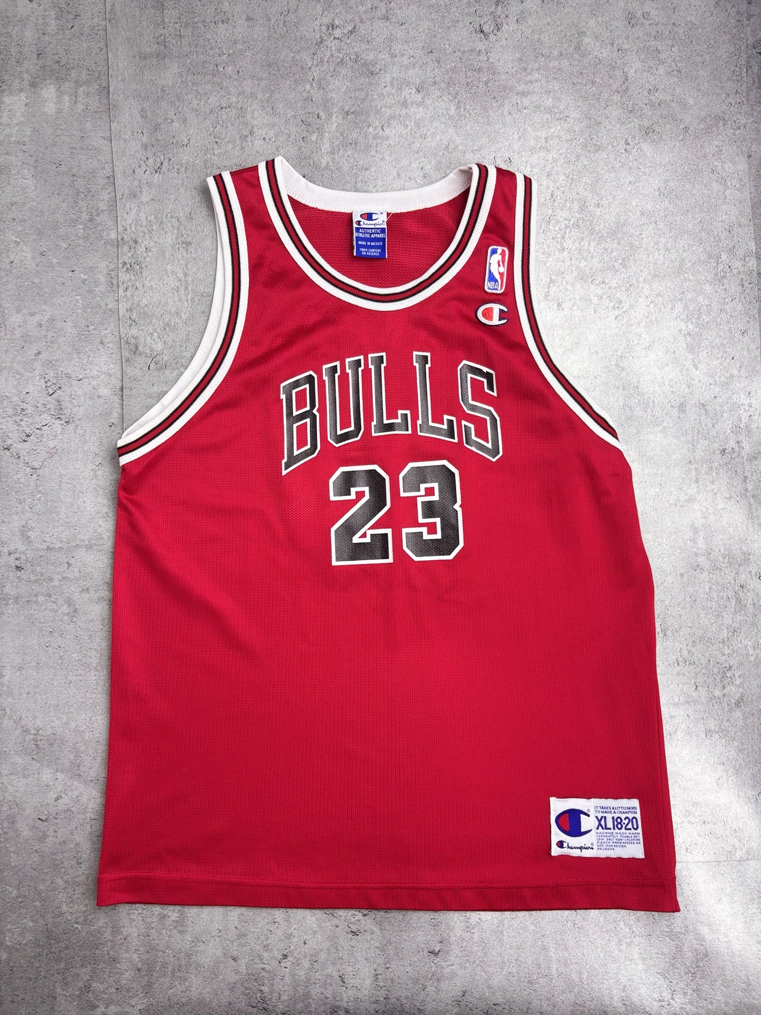 CHICAGO BULLS MICHAEL JORDAN 90S CHAMPION BASKETBALL NBA JERSEY KOSZULKA KOSZYKARSKA NA RAMIĄCZKACH
