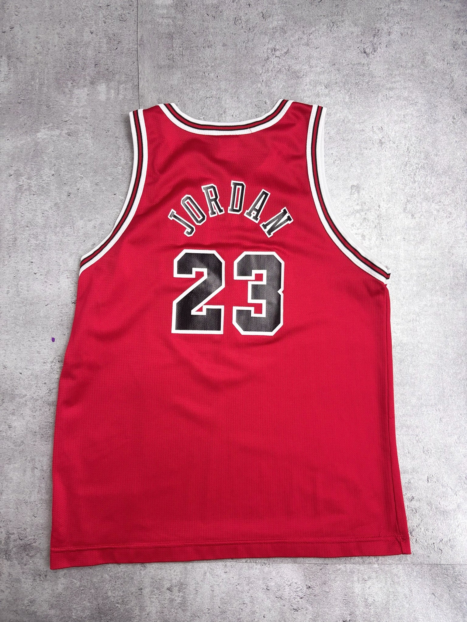 CHICAGO BULLS MICHAEL JORDAN 90S CHAMPION BASKETBALL NBA JERSEY KOSZULKA KOSZYKARSKA NA RAMIĄCZKACH