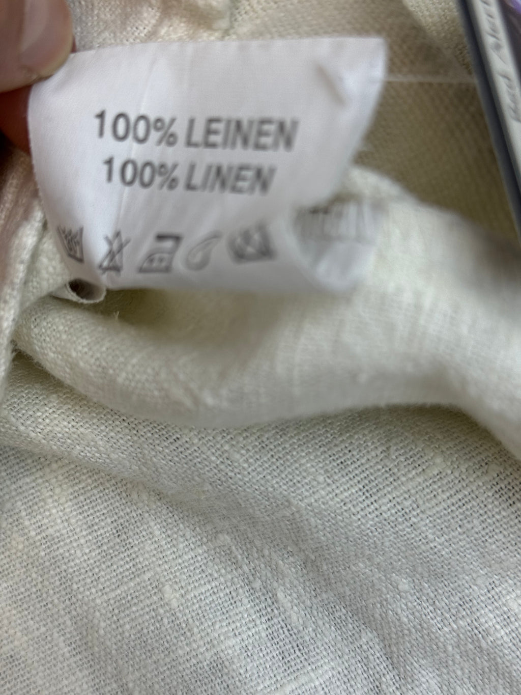Stockerpoint 100% Linen Lniana Button Down Shirt Koszula Shirt Gothic Fairy Grunge Boho Medieval Oktoberfest