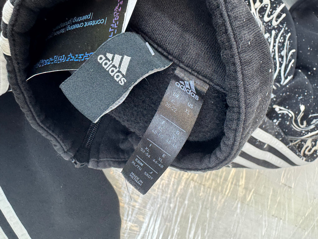 CUSTOM ADIDAS Track Jacket – Handpainted / Goth / Cyber