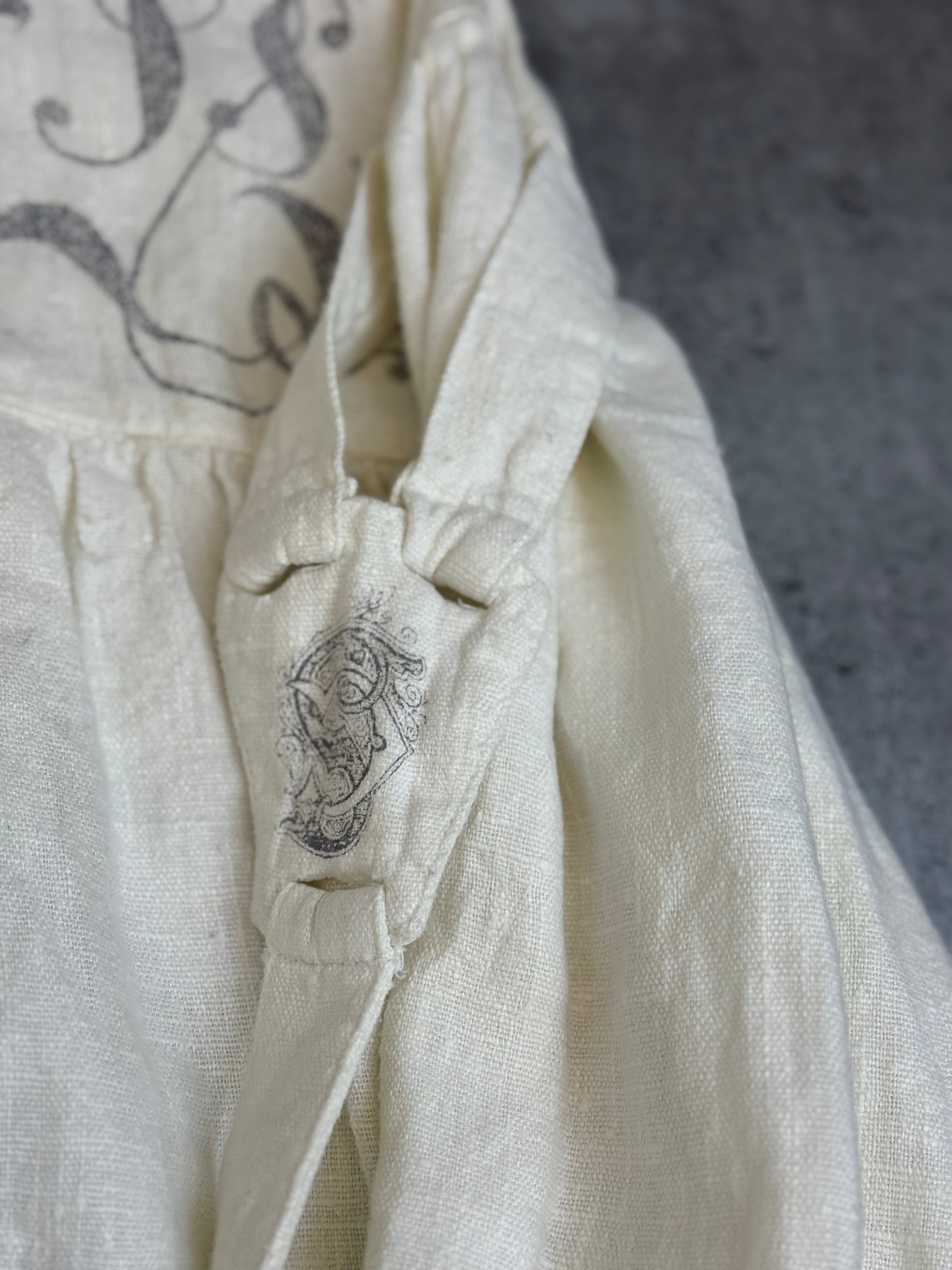 Stockerpoint 100% Linen Lniana Button Down Shirt Koszula Shirt Gothic Fairy Grunge Boho Medieval Oktoberfest